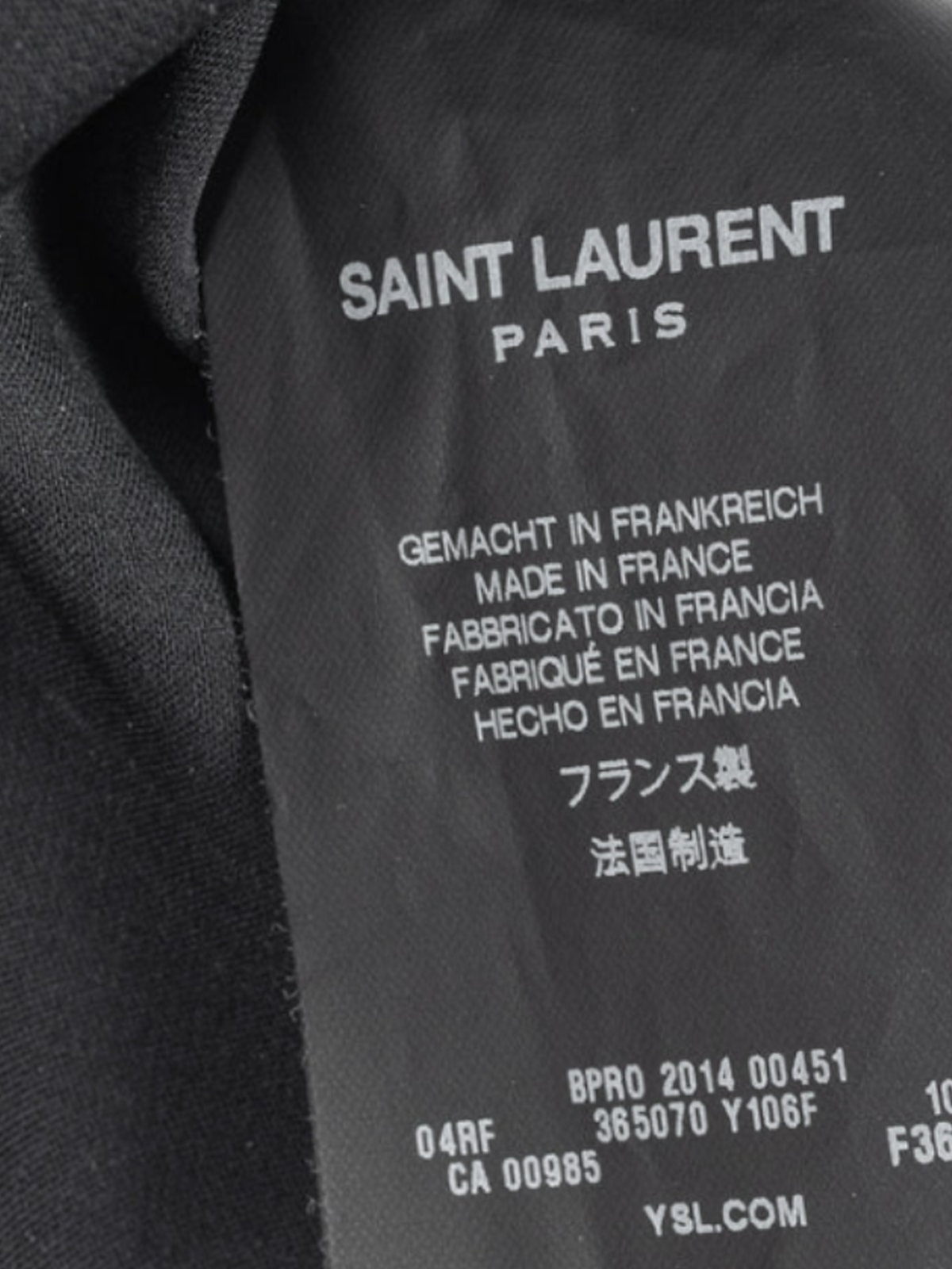 Yves Saint Laurent AW 2014 Runway Black Velvet Chain-Embellished Mini Dress