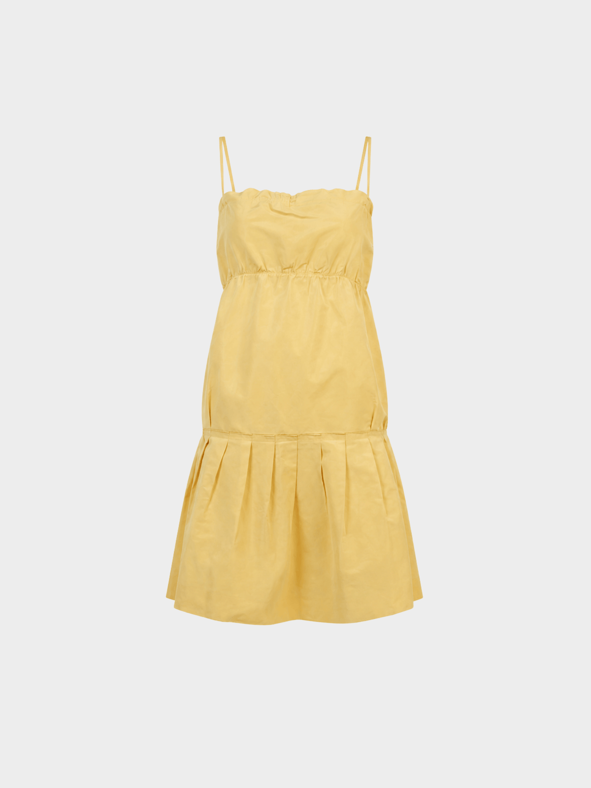 Prada 2000s Yellow Balloon Dress