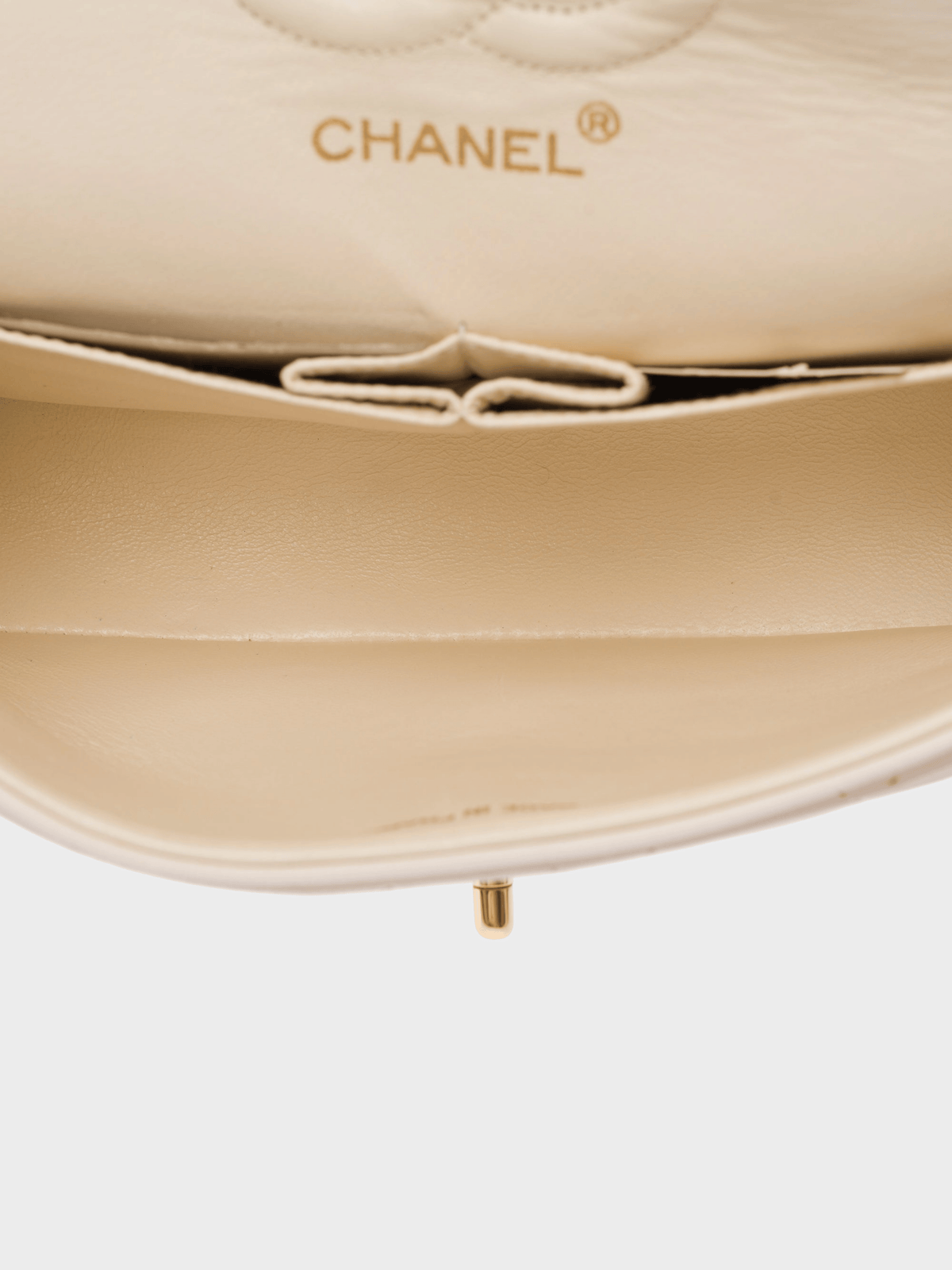 Chanel 1989-1991 Classic White Caviar Quilted Flap Bag