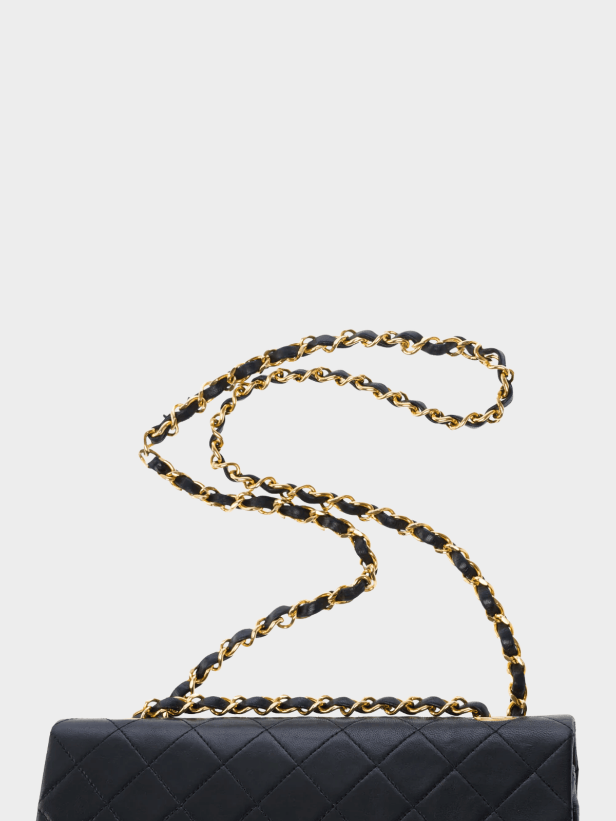 Chanel 1991 Black Diamond Quilt Classic Flap