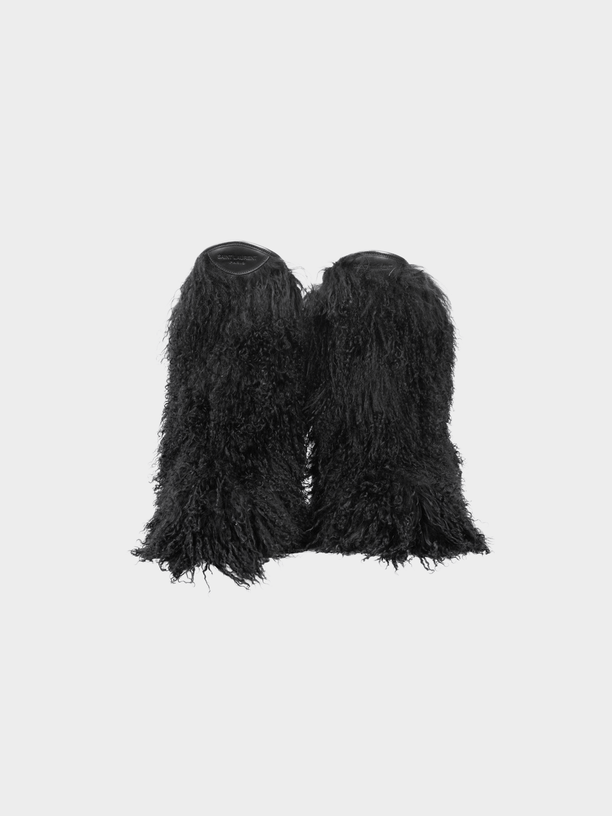 Yves Saint Laurent 2018 Nero Panenelli Mongolia Furry Patch Snowboots