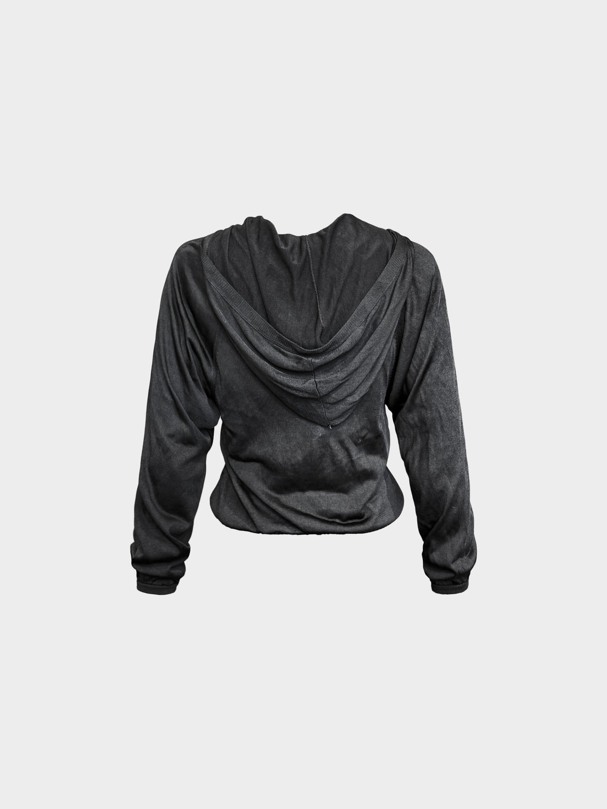 Tom Ford 2000s Black Knitted Hooded Jacket
