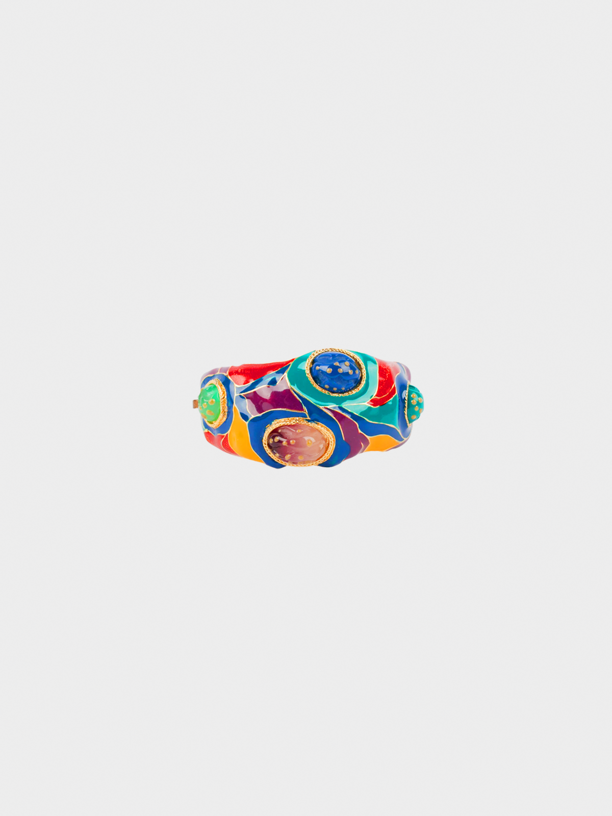 Emanuel Ungaro 2000s Multicoloured Enamel Bracelet