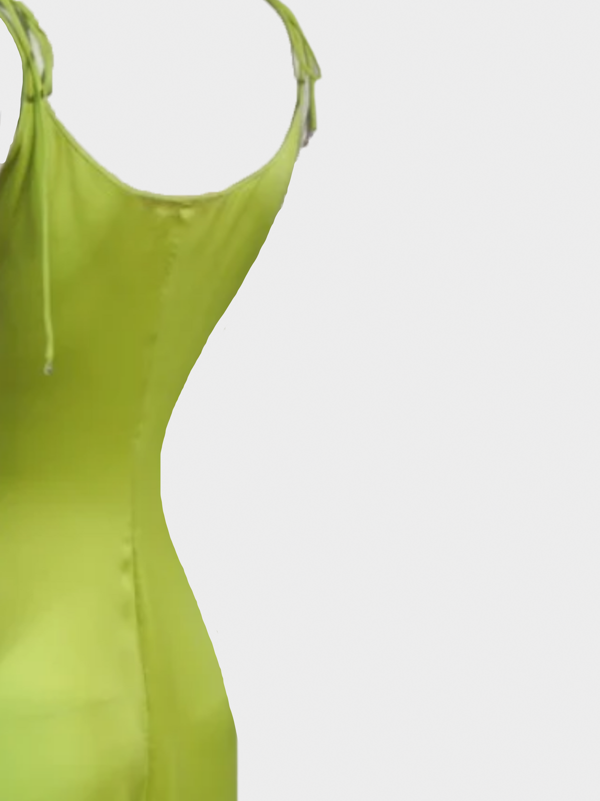 Emanuel Ungaro 2000s Lime Yellow Midi Dress
