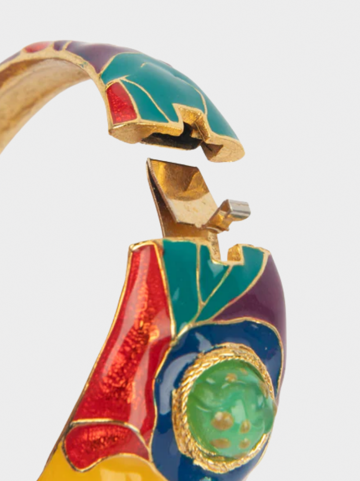 Emanuel Ungaro 2000s Multicoloured Enamel Bracelet