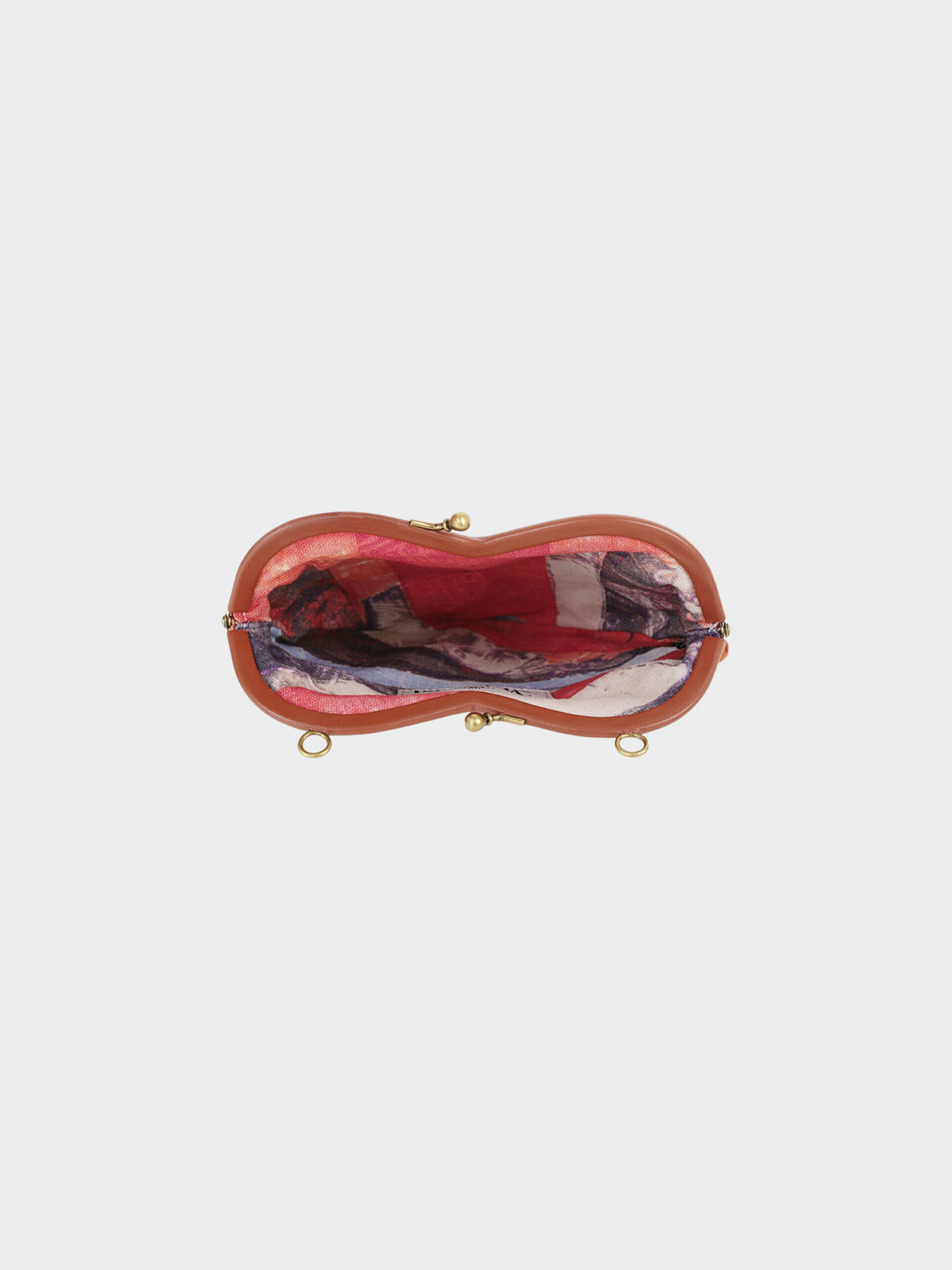Vivienne Westwood 2010s Burnt Orange Velvet Heart Handbag