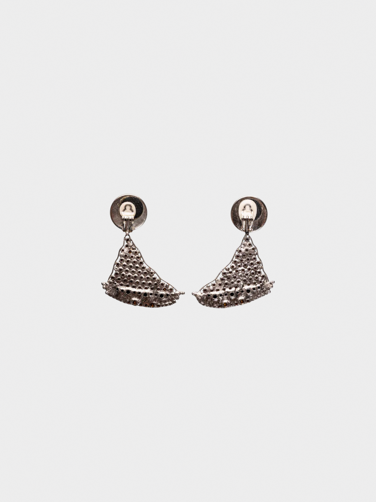 Yves Saint Laurent SS 1988 Crystal Sailboat Earrings