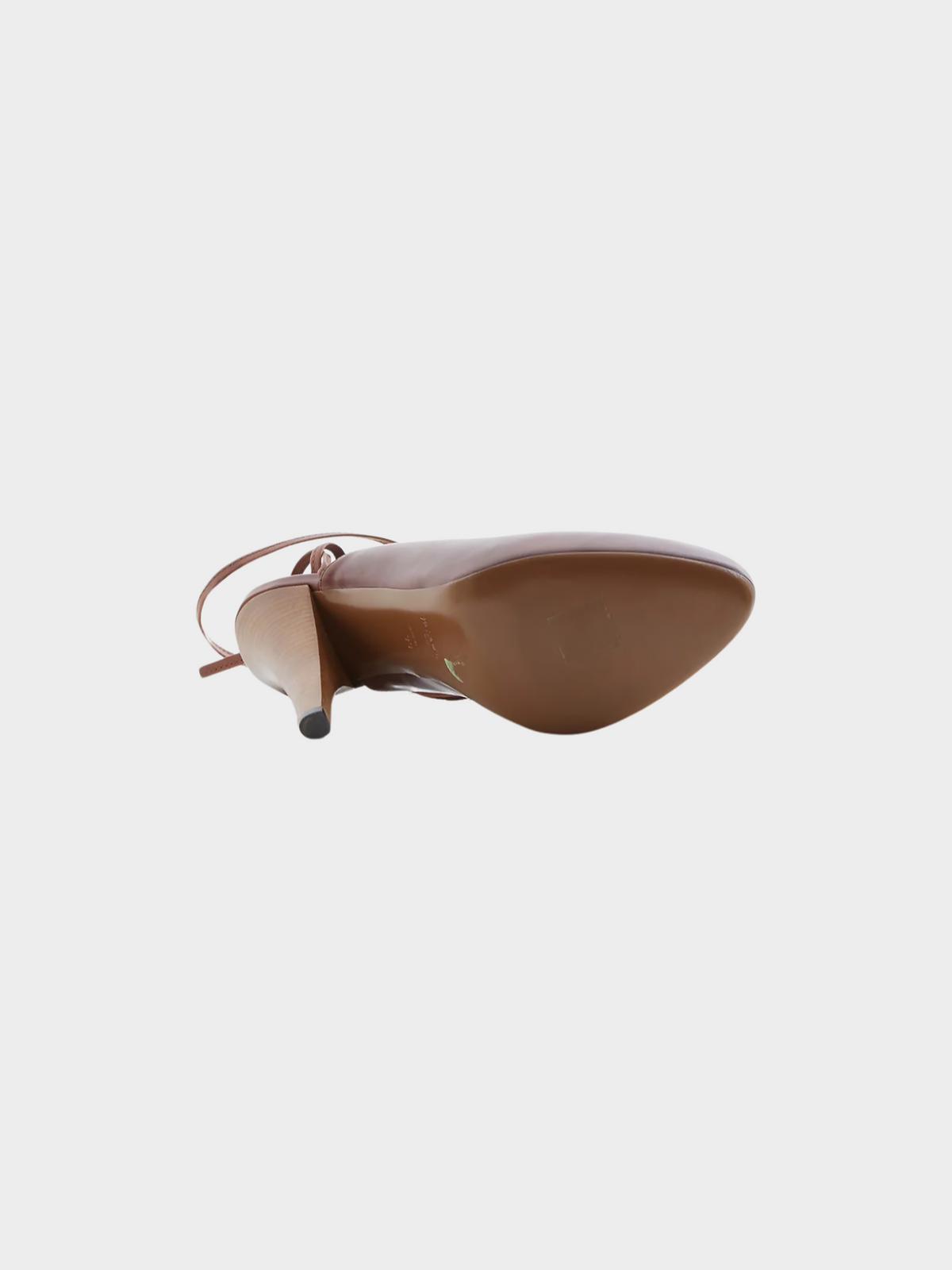 Yves Saint Laurent Resort 2010 Brown Lace-up Leather Heels