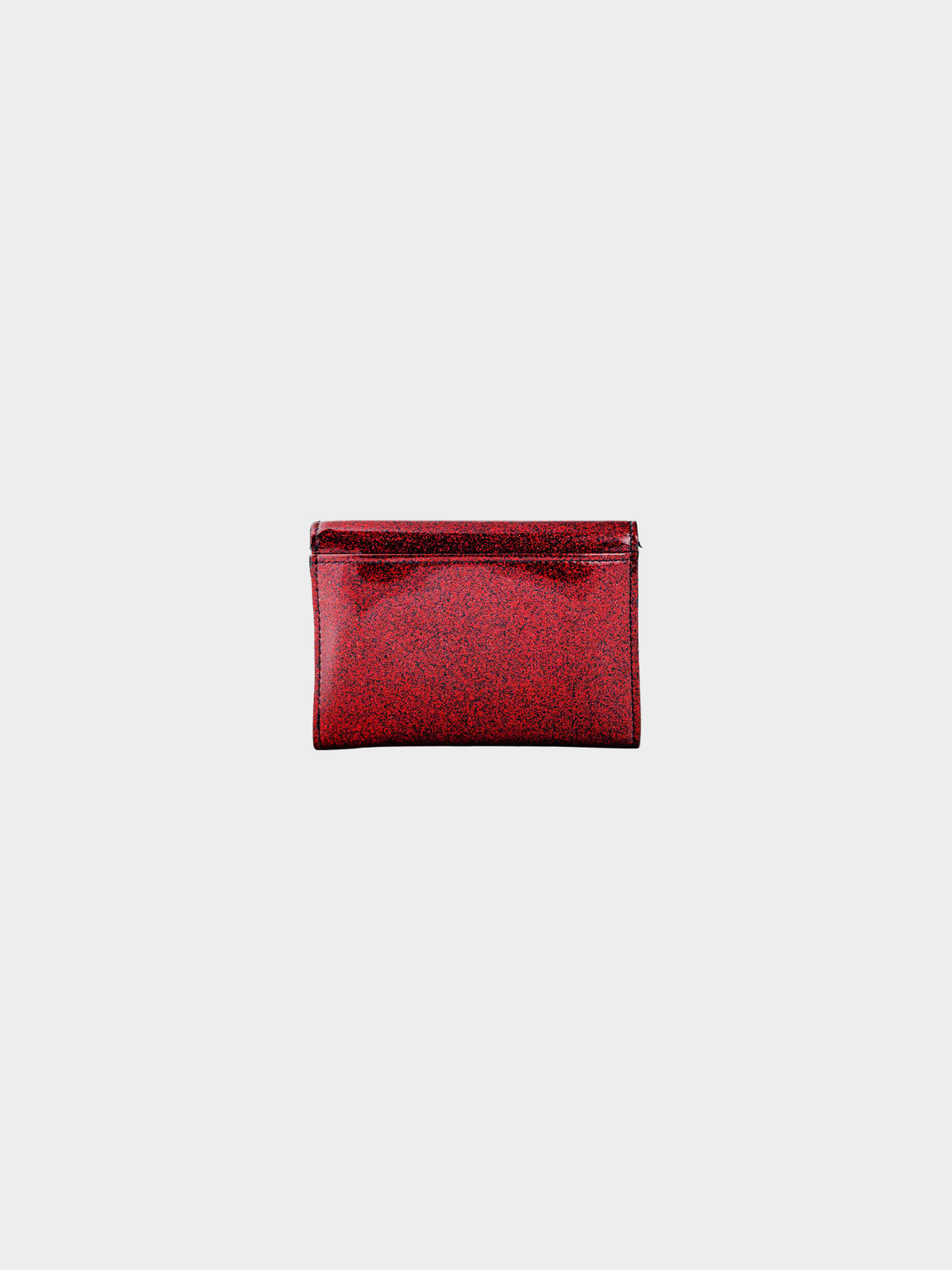 Yves Saint Laurent 2010s Fuchsia Glitter Patent YSL Leather Wallet