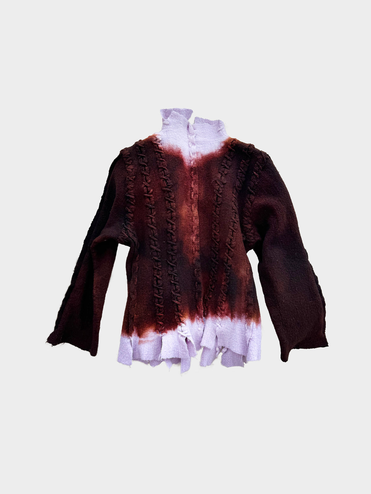 Yoshiki Hishinuma 1990s Rare Gradient Dyed Wool Shirt