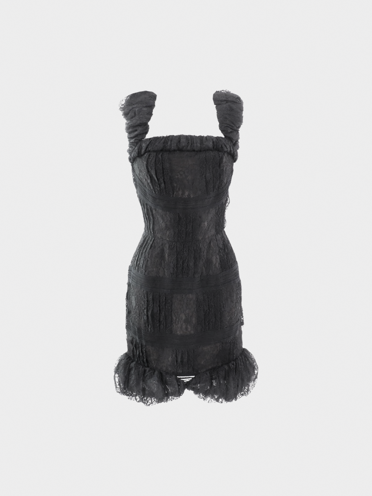 Chanel Resort 2009 Runway Black Lace Dress