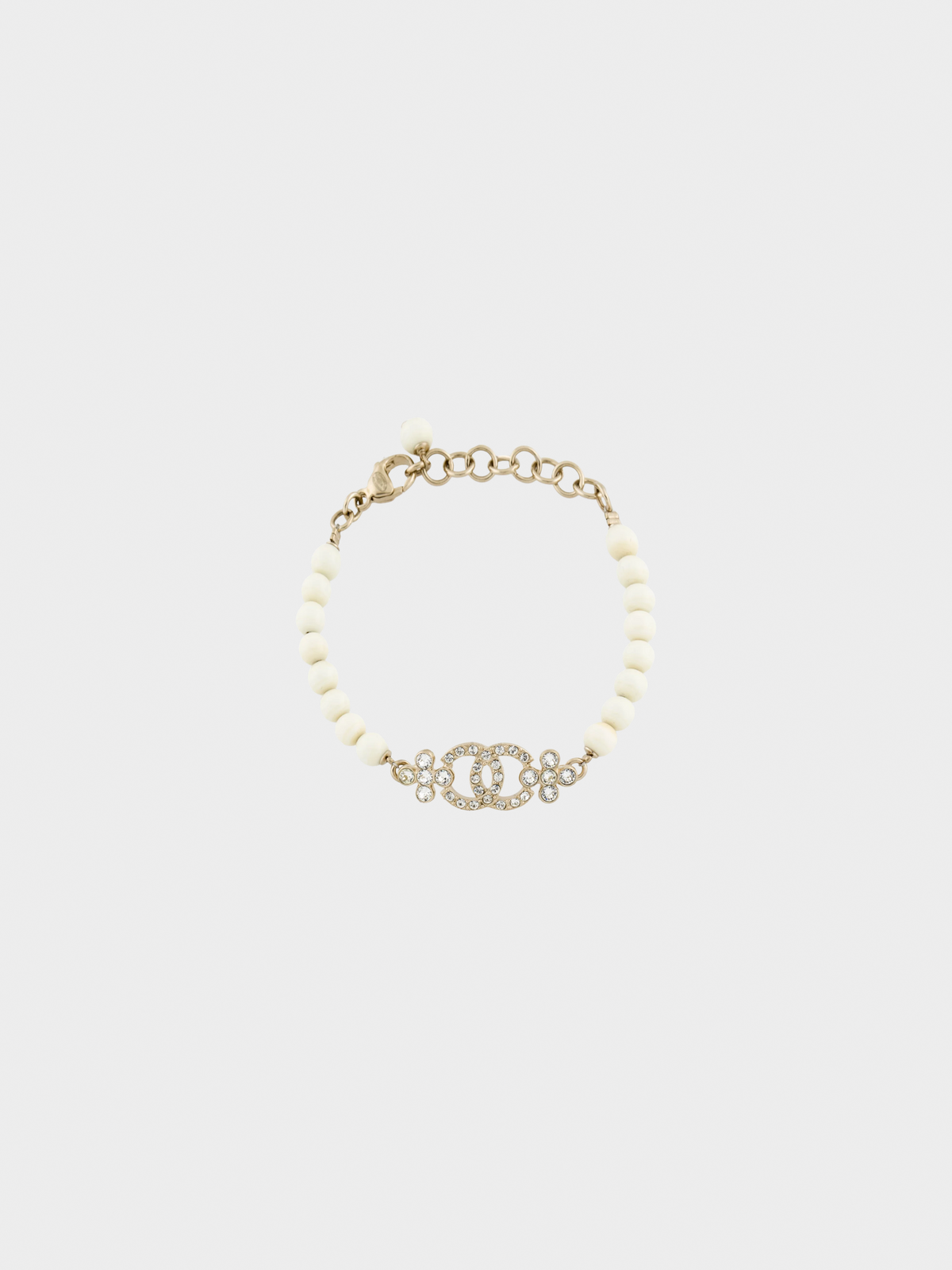 Chanel Fall 2023 Strass & Resin Beads CC Station Bracelet