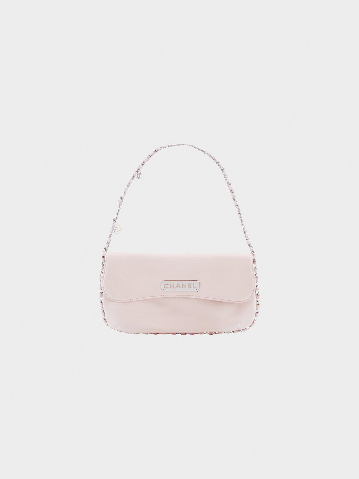 Chanel 2000s Baby Pink Icon Shoulder Bag