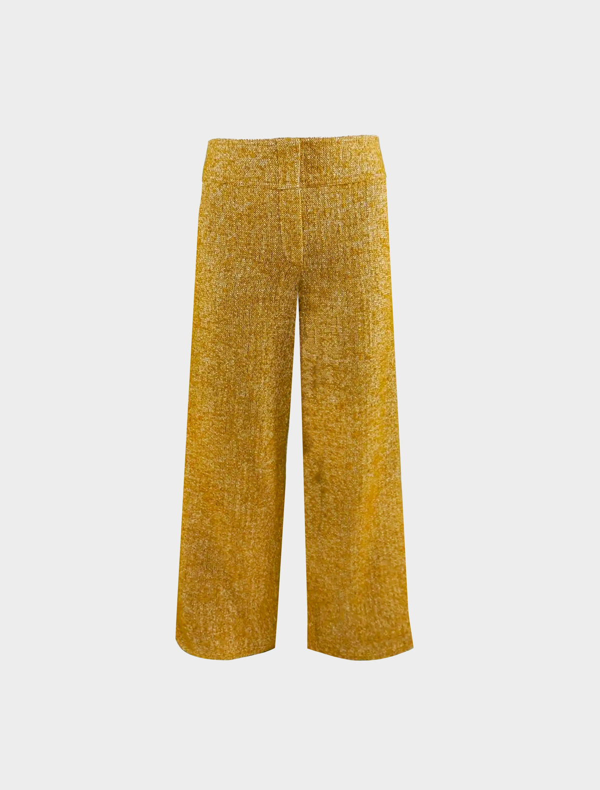 Chanel Pre-Fall 2014 Dallas Yellow Tweed Trousers