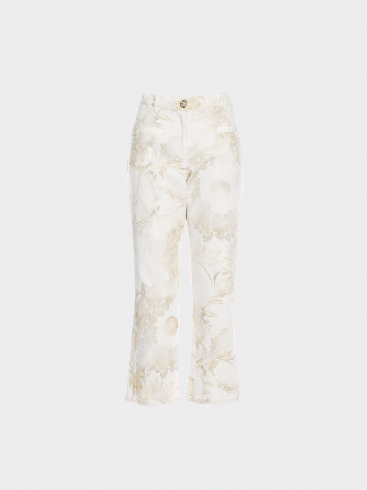 Chanel 2018 Runway White Paris-Greece Jeans