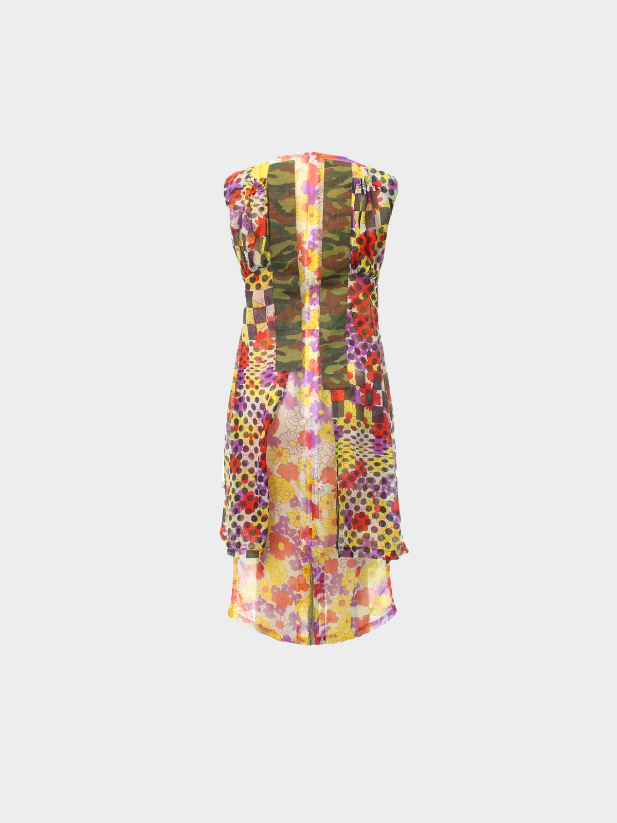 Comme des Garçons SS 2001 Silk Floral Patchwork Dress