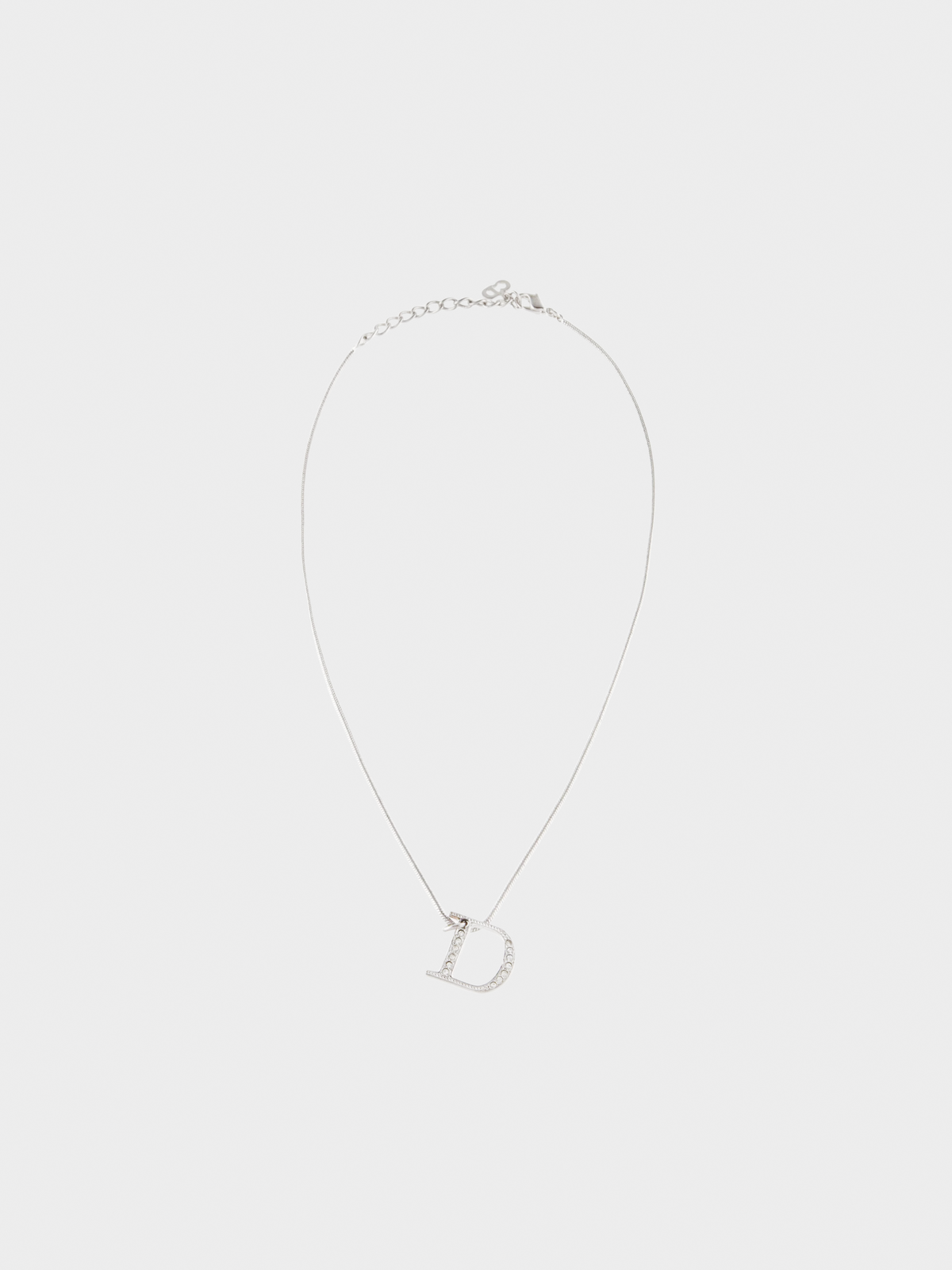 Christian Dior 2000s D logo Charm Necklace