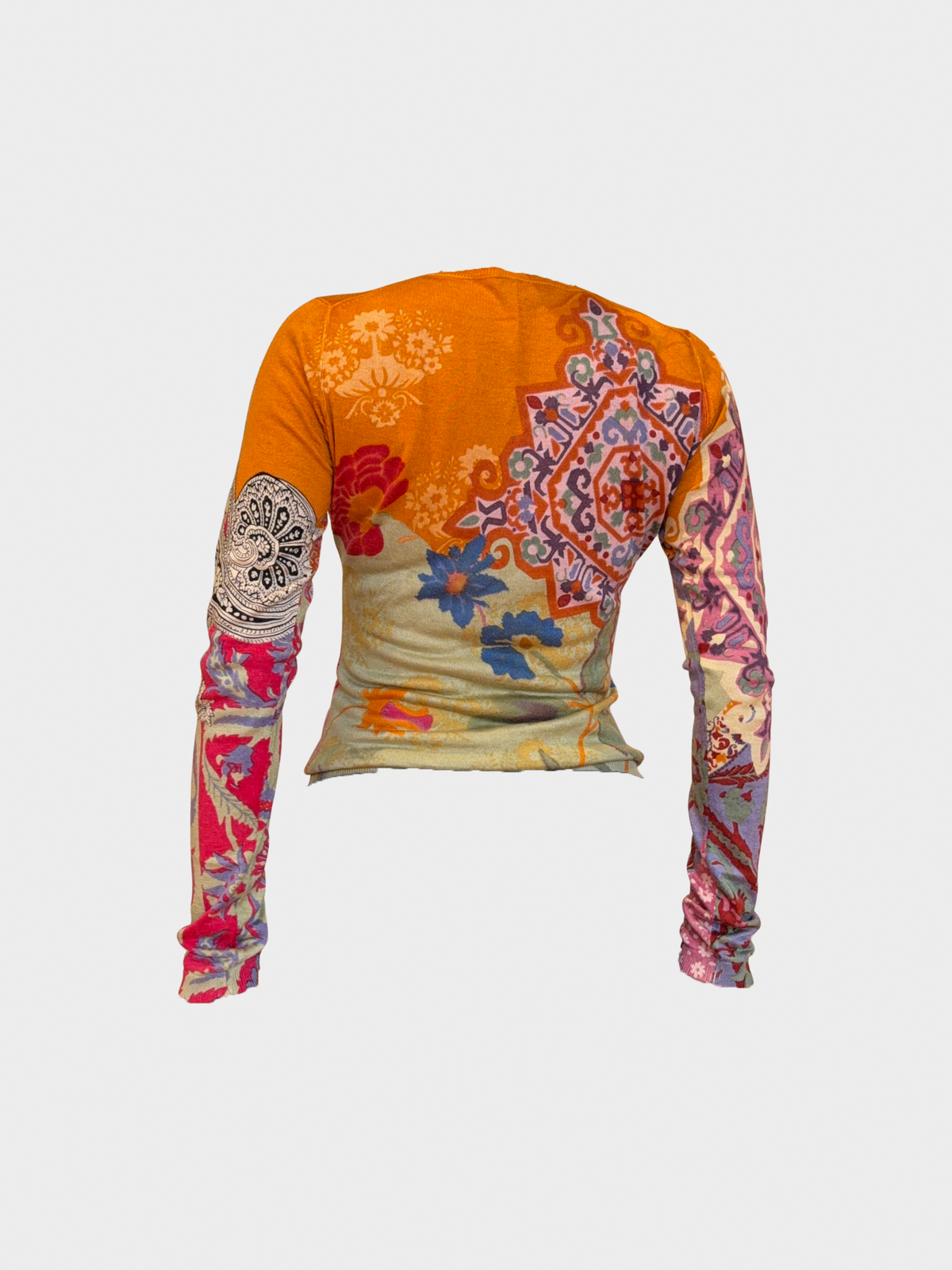 Etro 2000s Colorful Graphic Printed Long Sleeves