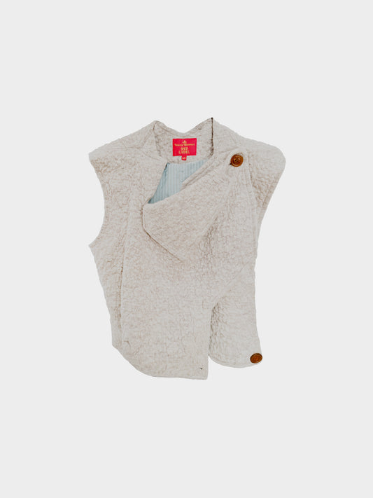 Vivienne Westwood 1990s Rare Red Label Beige Cloth Vest