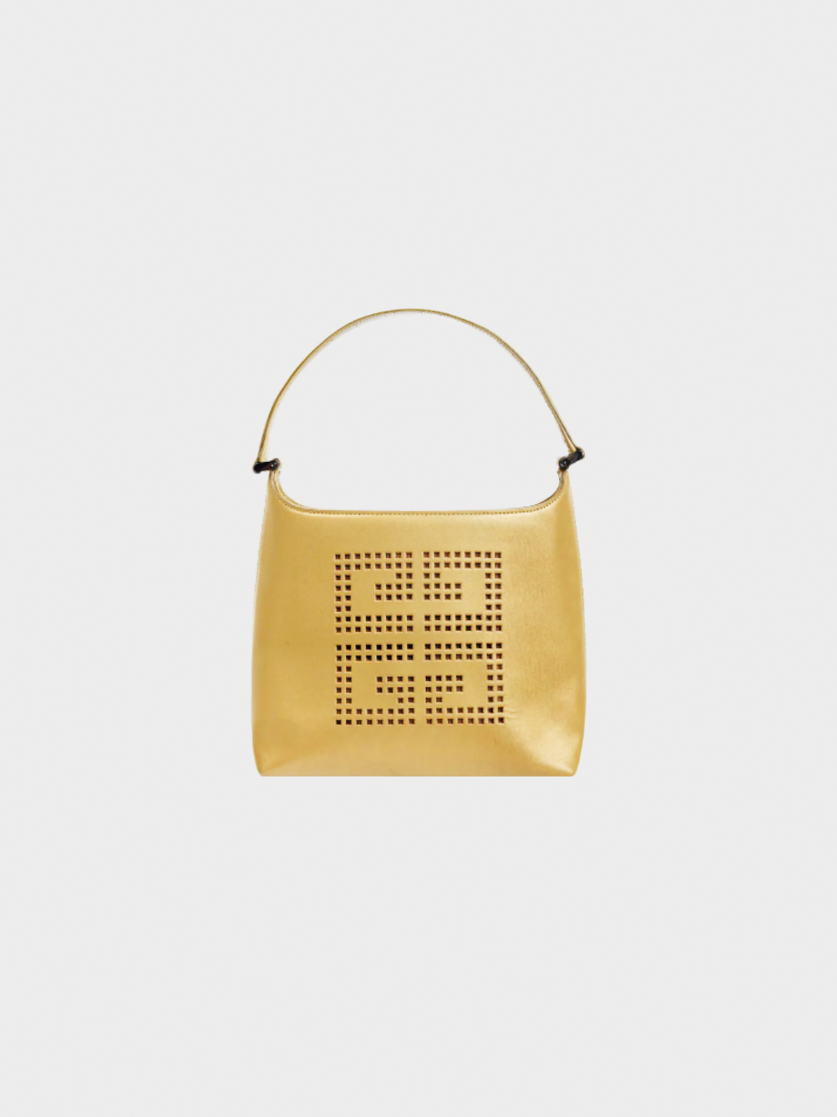 Givenchy 1990s Gold Leather 4G-Logo Handbag