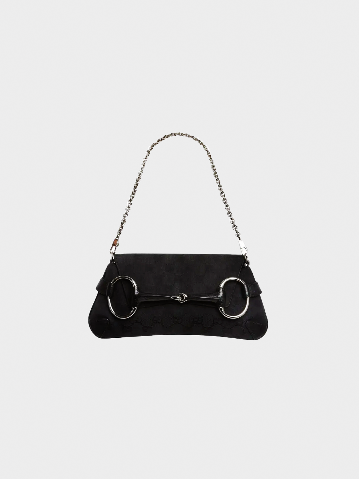 Gucci 2000s Black Monogram Pochette