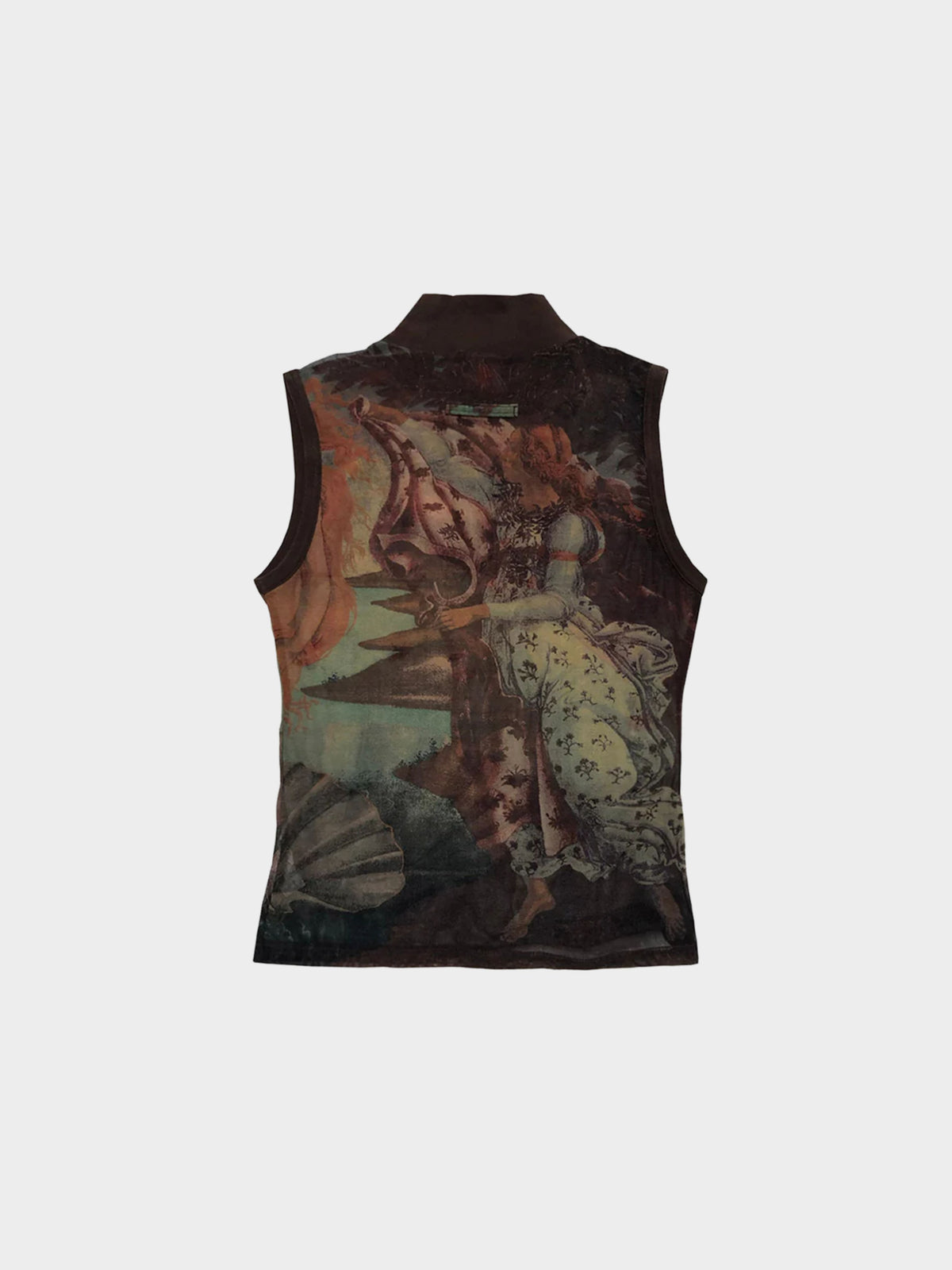 Jean Paul Gaultier 1990s Venus Painting Turtleneck