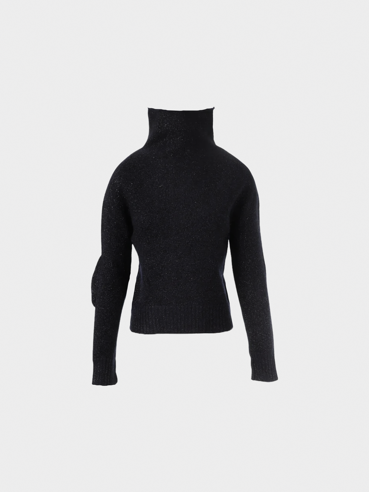 Maison Martin Margiela AW 1999 Black High Neck Wool Top