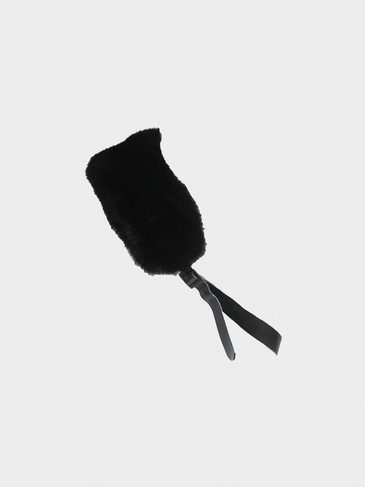 Valentino 1990s Black Fur Etole Body Scarf