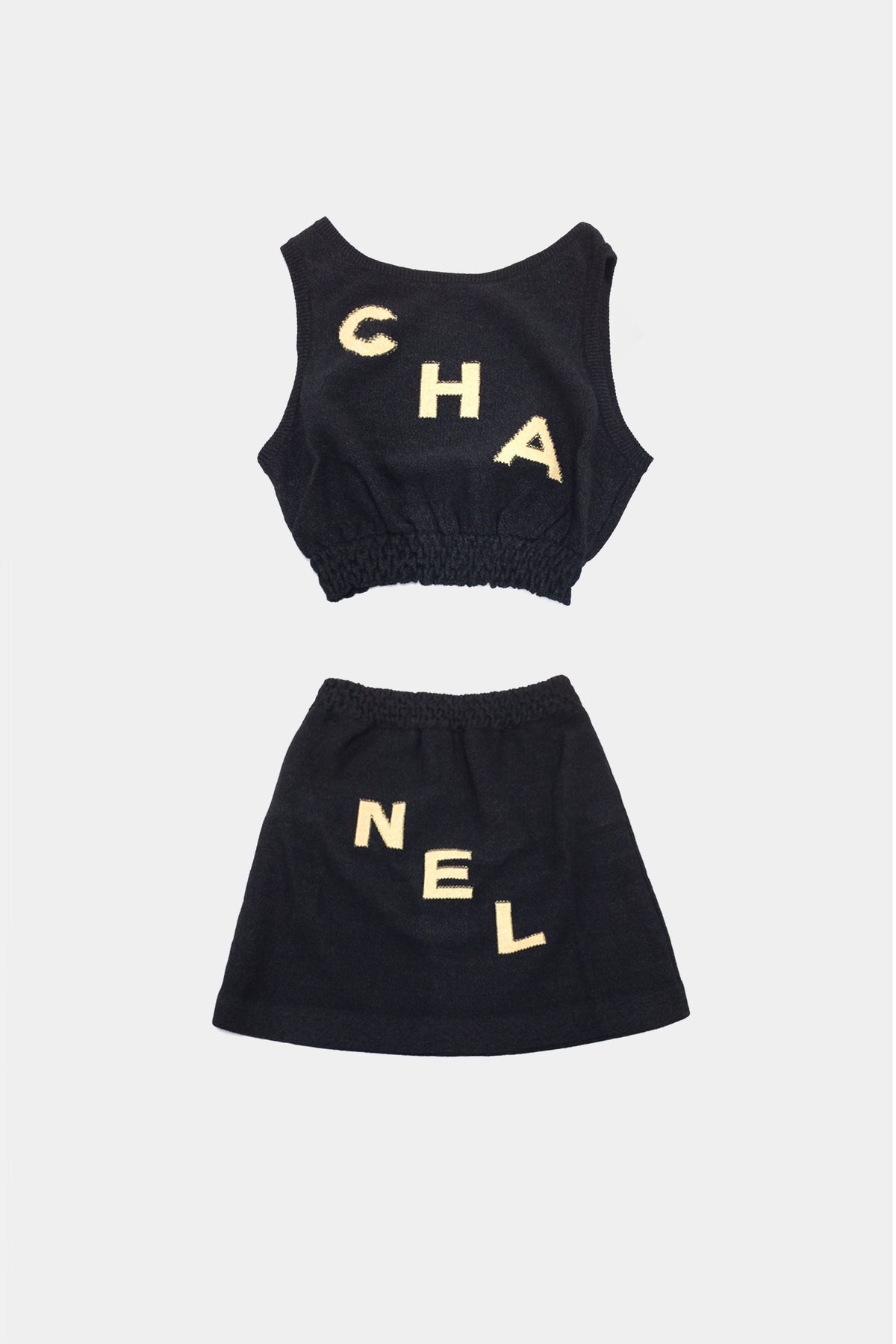 Chanel 2000s Rare Navy Terrycloth Set