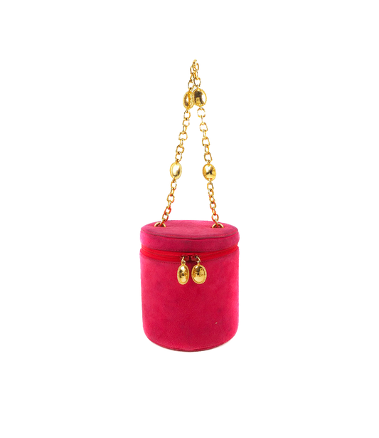Christian Dior 1990s Pink Suede Handbag