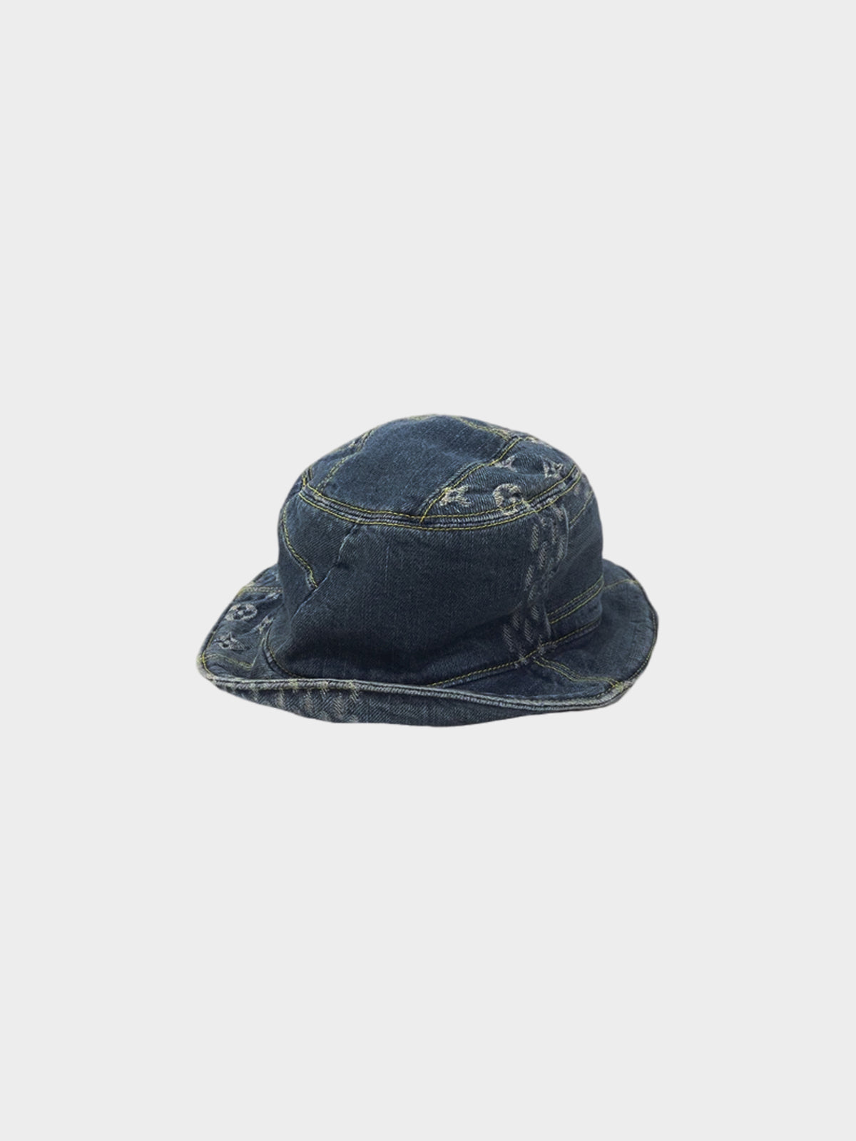 Louis Vuitton 2005 Denim Monogram Bucket Hat