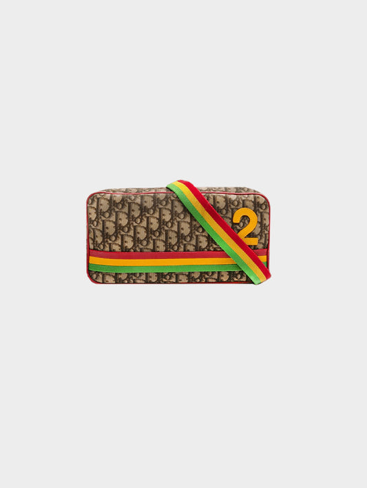 Christian Dior 2004 Rasta Trotter Shoulder Bag