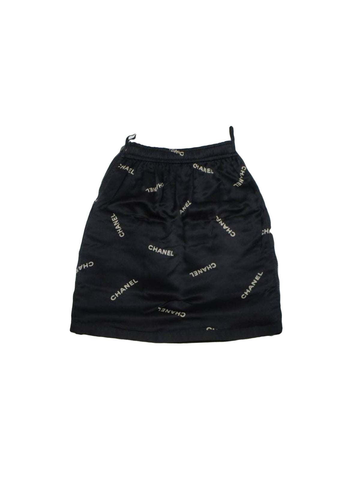 Chanel Rare Black 1994 Nylon Skirt