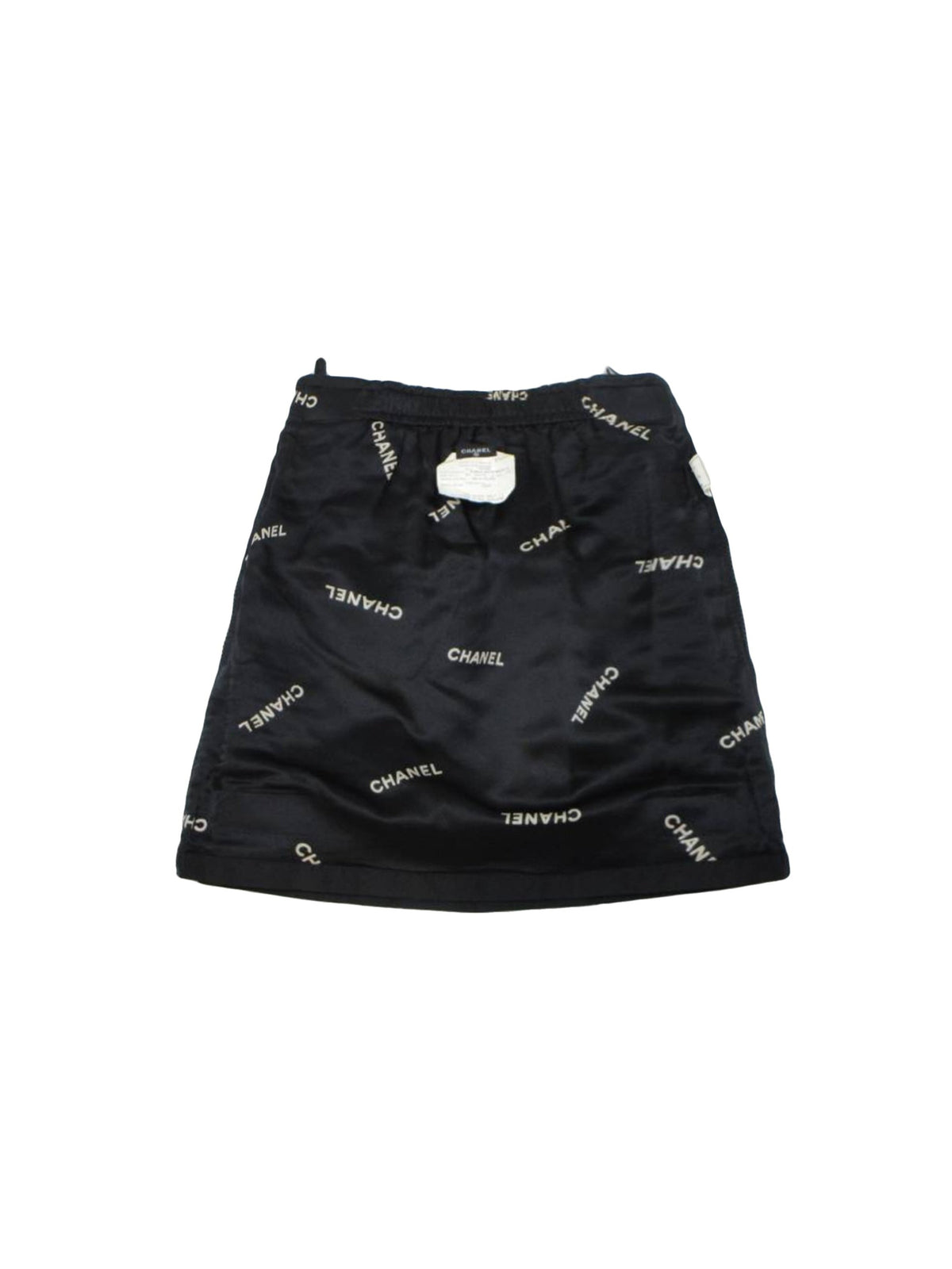 Chanel Rare Black 1994 Nylon Skirt