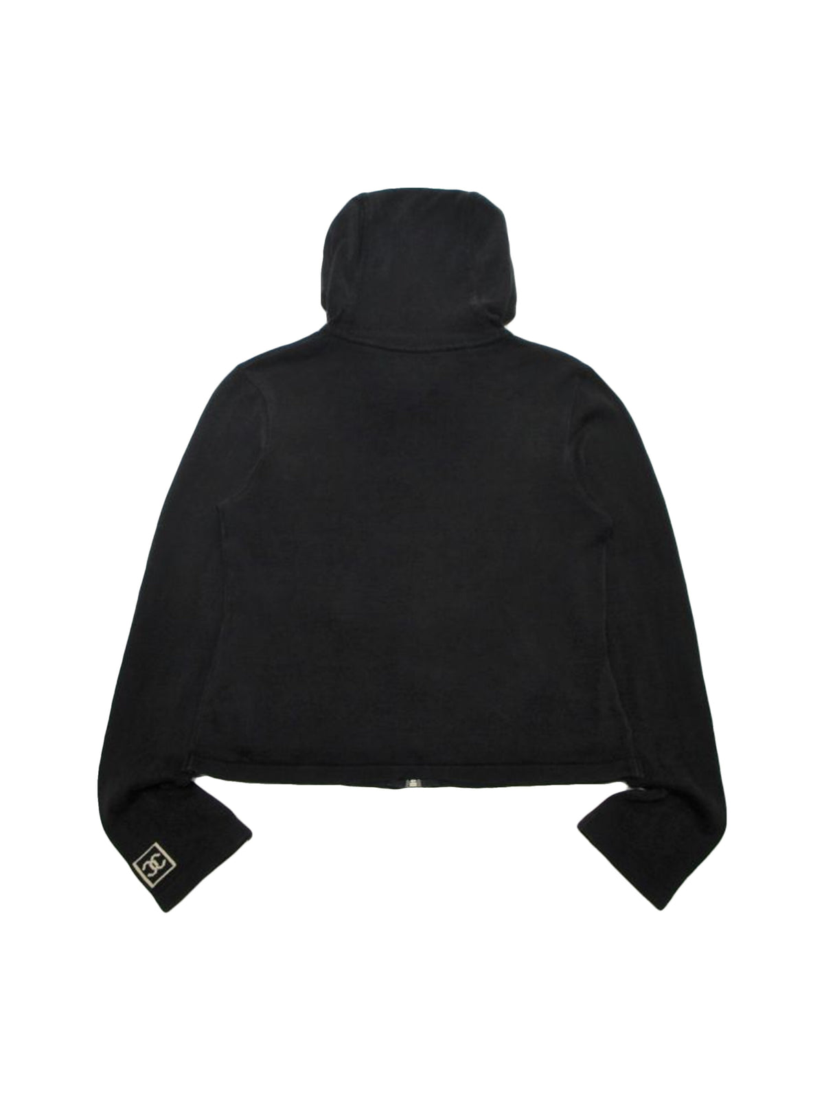 Chanel Sports Black Terrycloth Zip Jacket