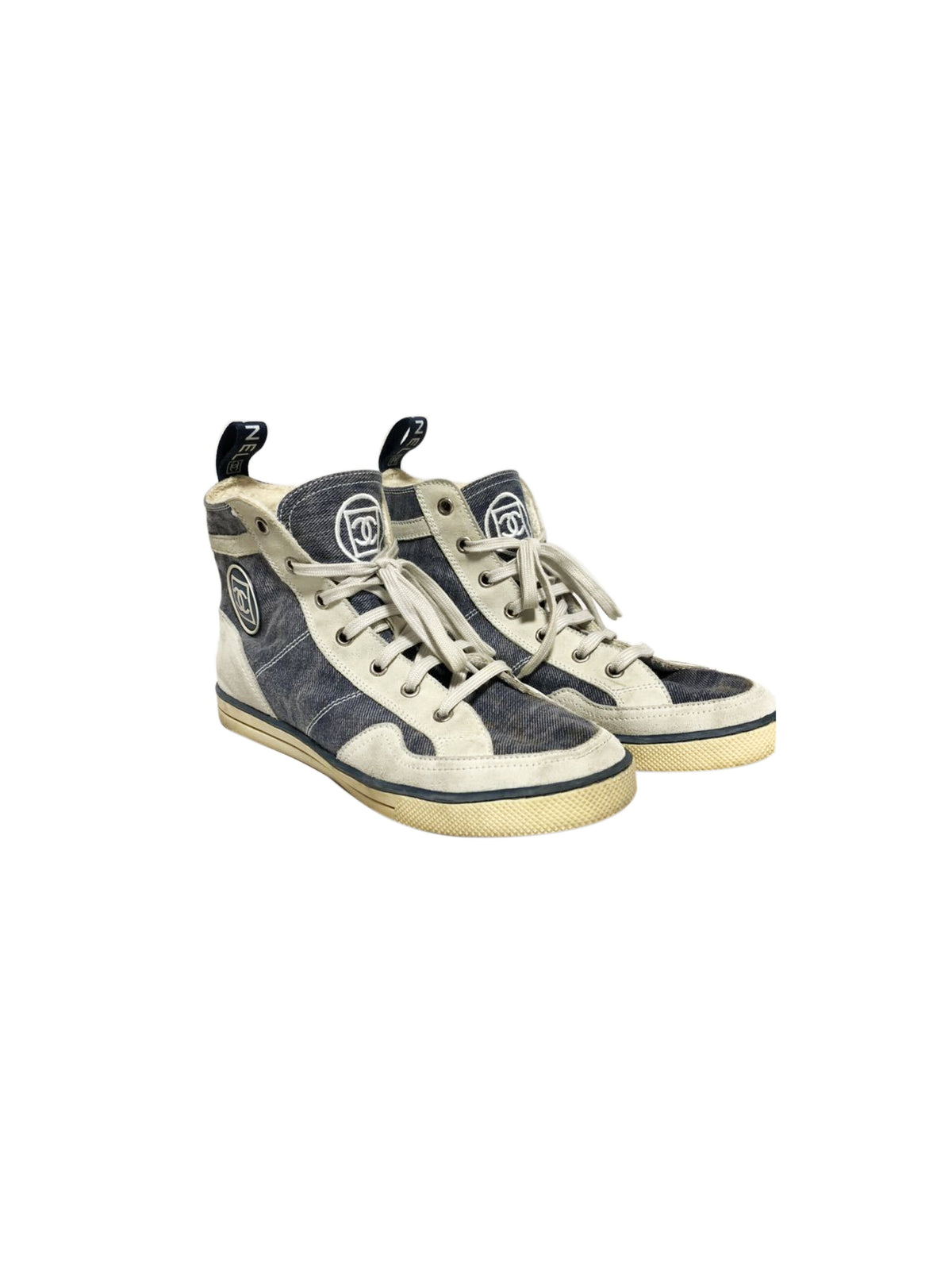 Chanel Sports Blue and White Sneakers