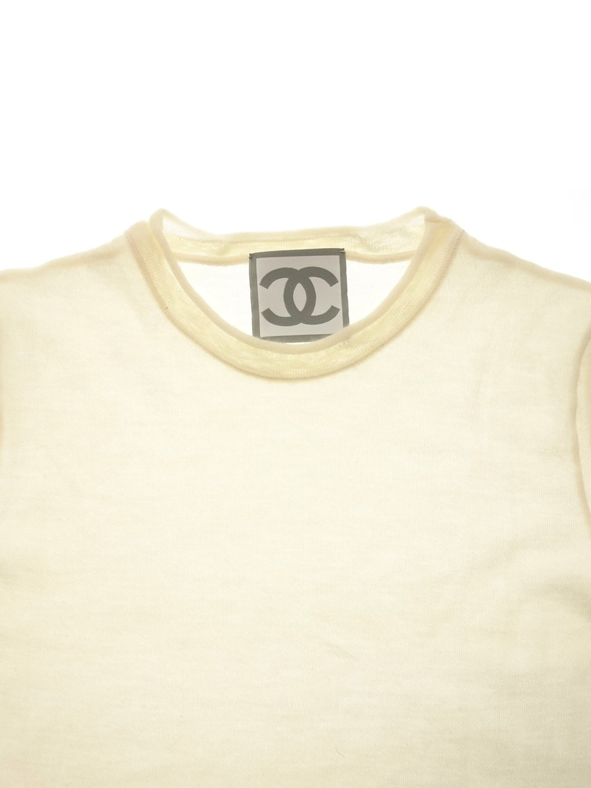 Chanel Sports Rare Sheer Cream Shirt