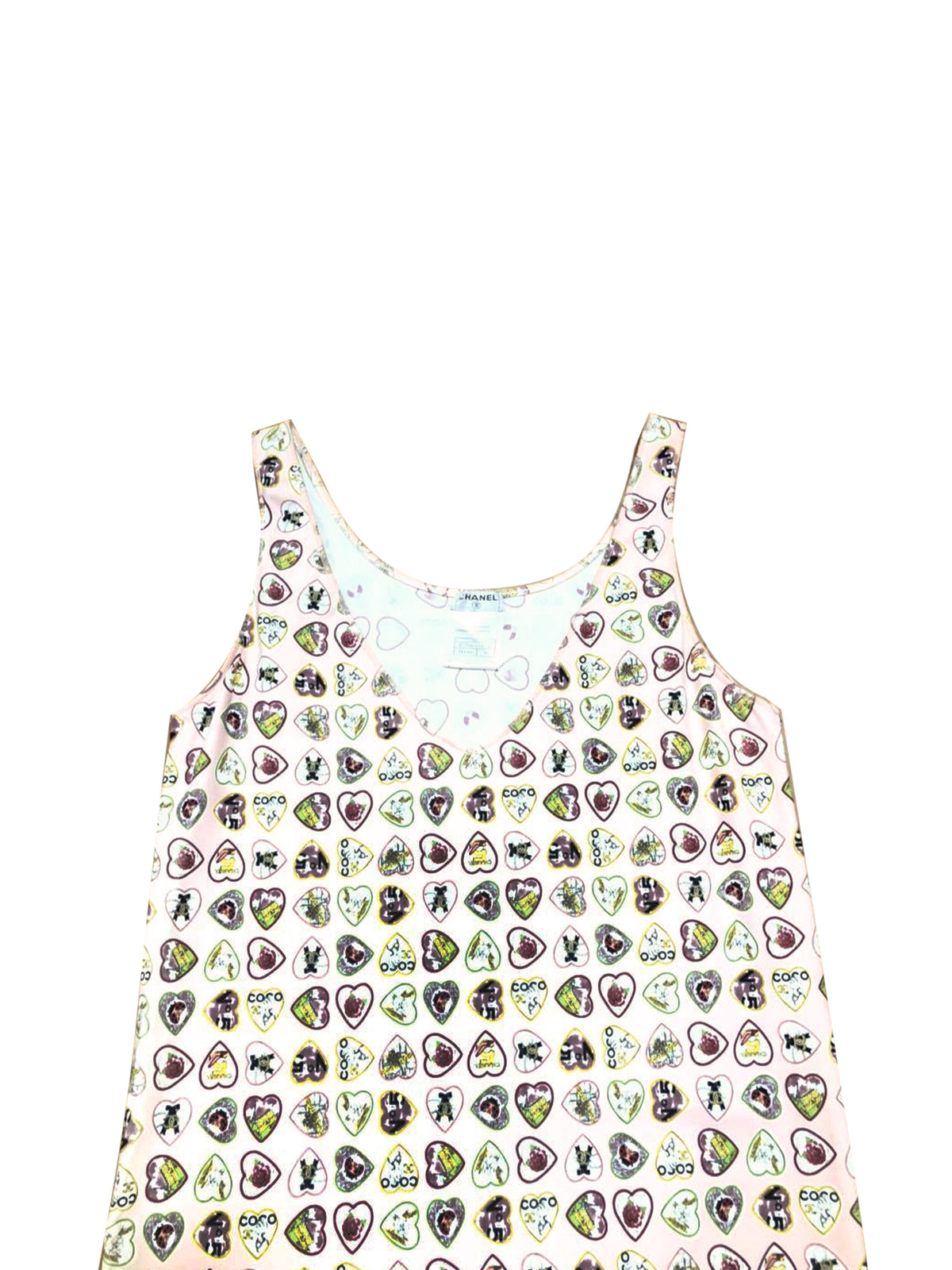 Chanel 2005 Heart Motif Tank Dress