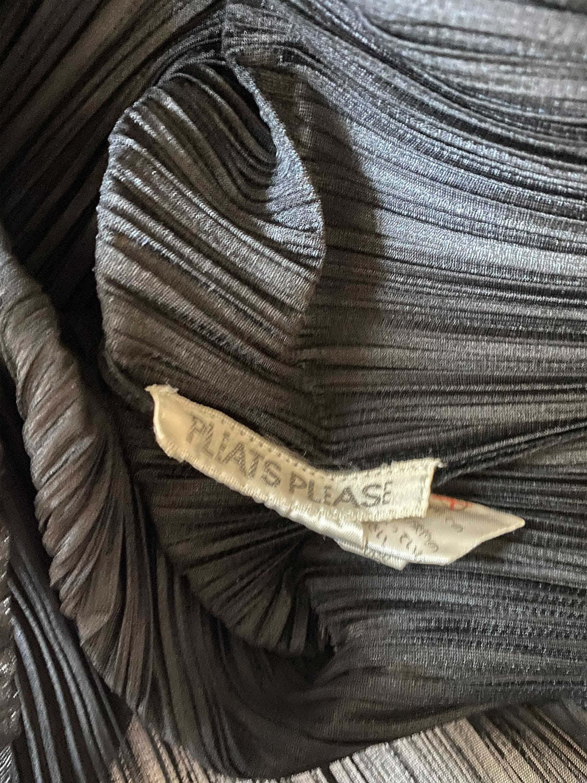 Issey Miyake 2000s Black Short Pleats Top