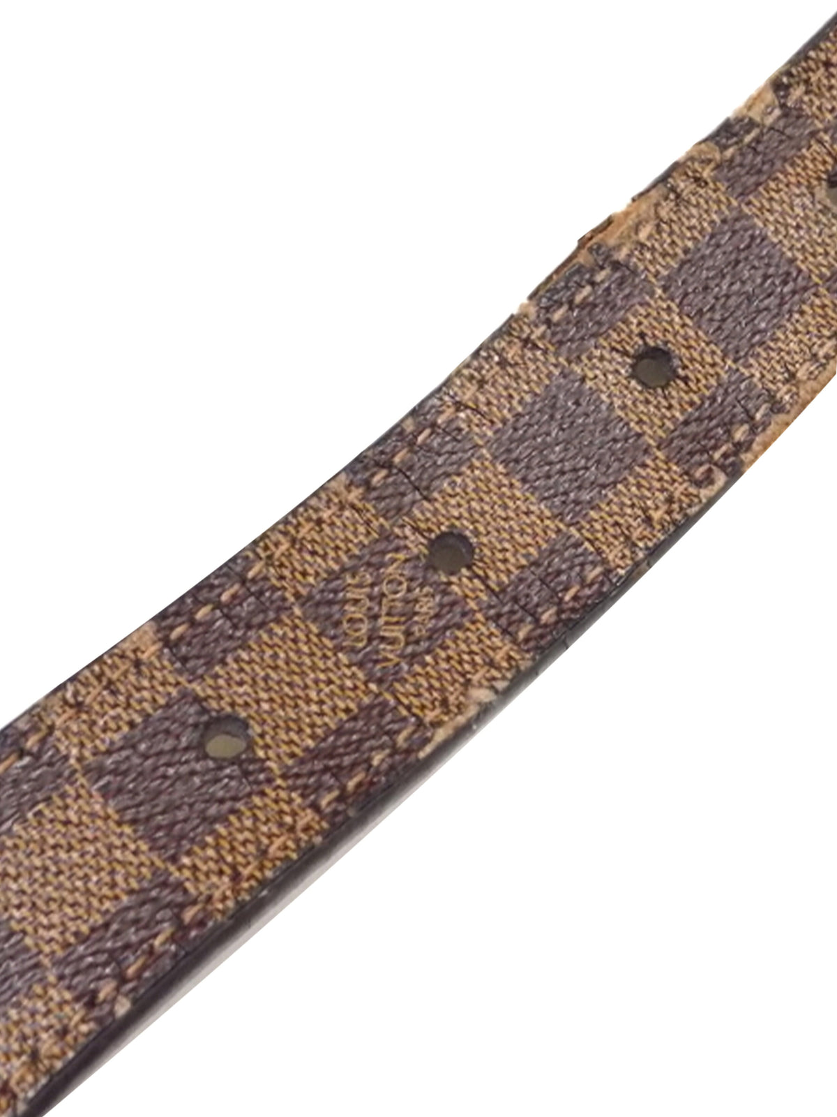 Louis Vuitton 2000s Brown Square Belt