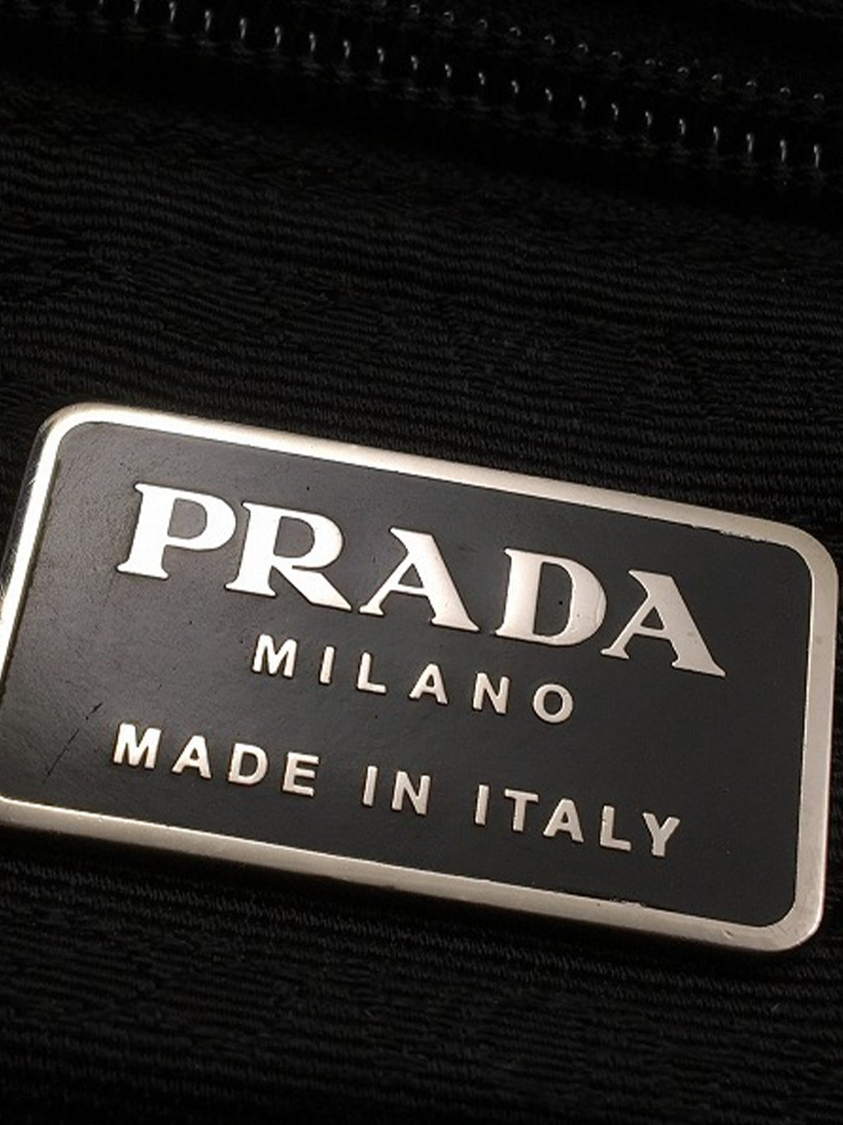 Prada 2000s Black Small Nylon Shoulder Bag