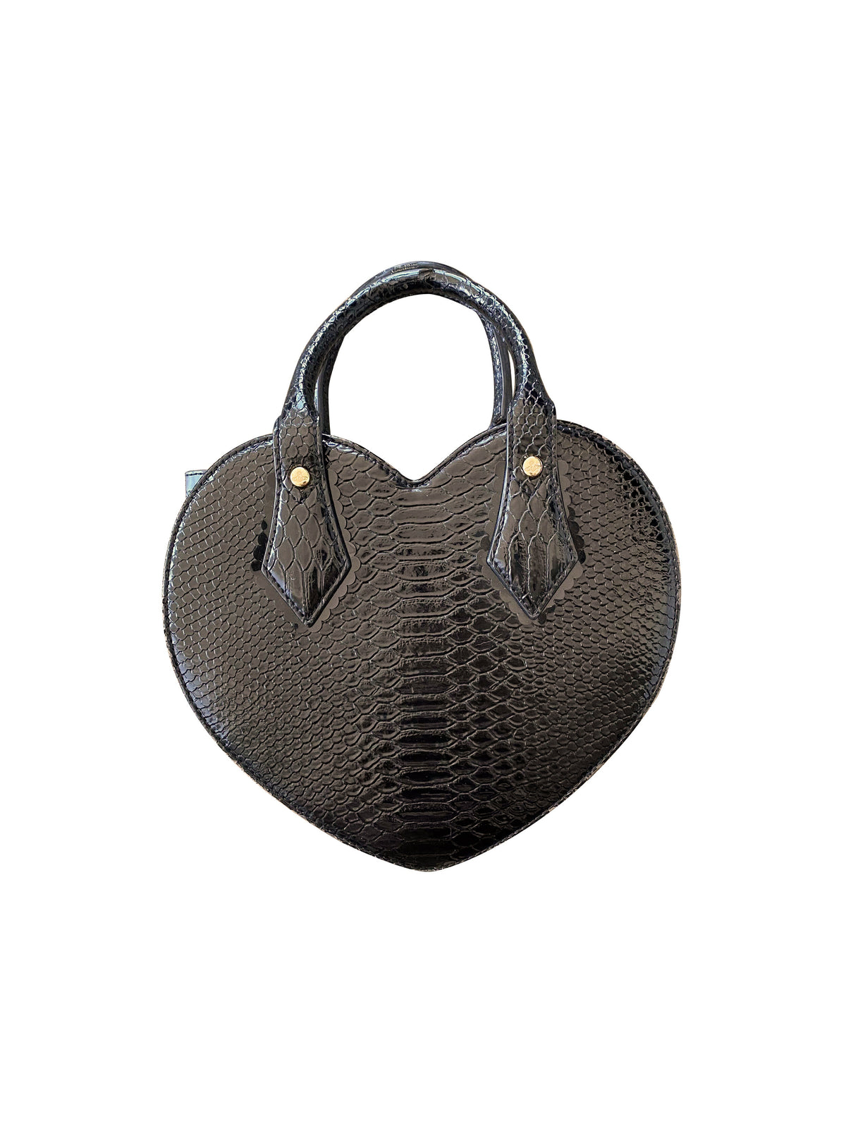 Vivienne Westwood 2000s Python Heart Leather Bag