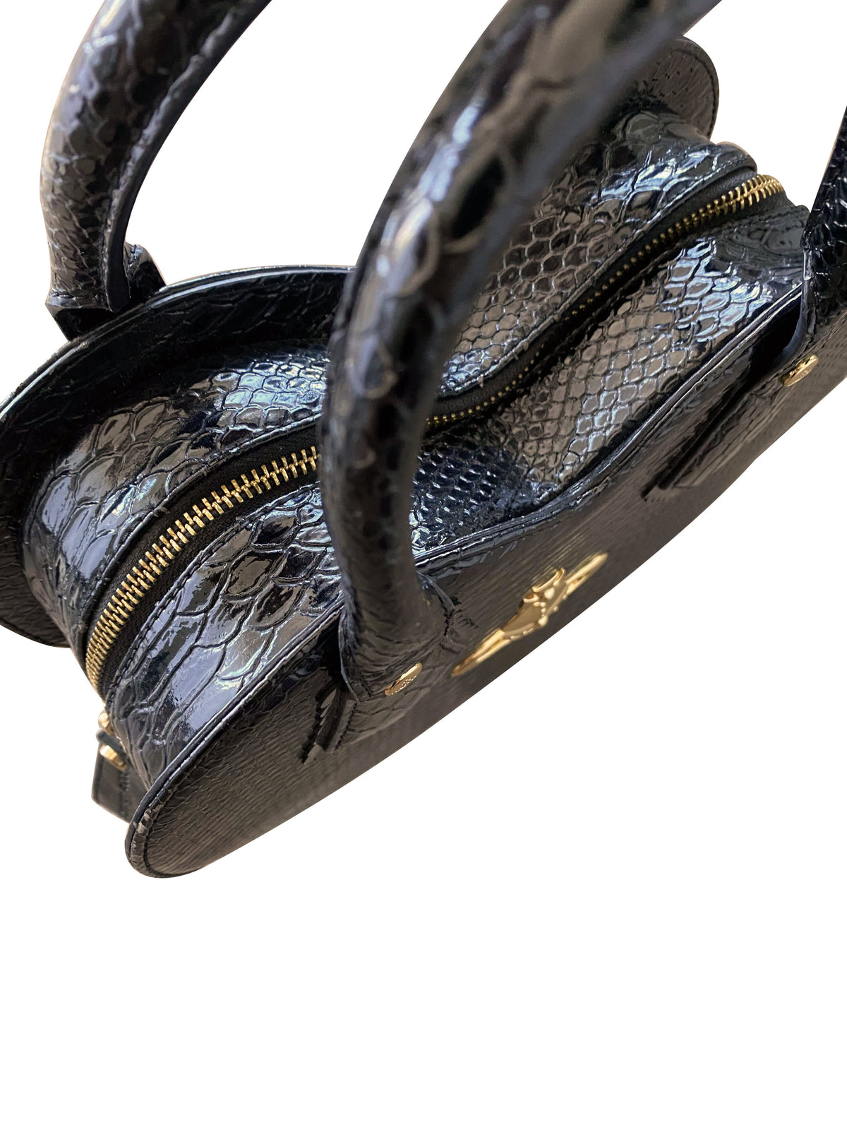 Vivienne Westwood 2000s Python Heart Leather Bag