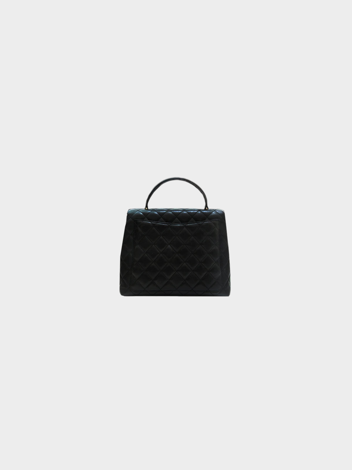 Chanel 1997 Quilted Trapeze Handbag Black