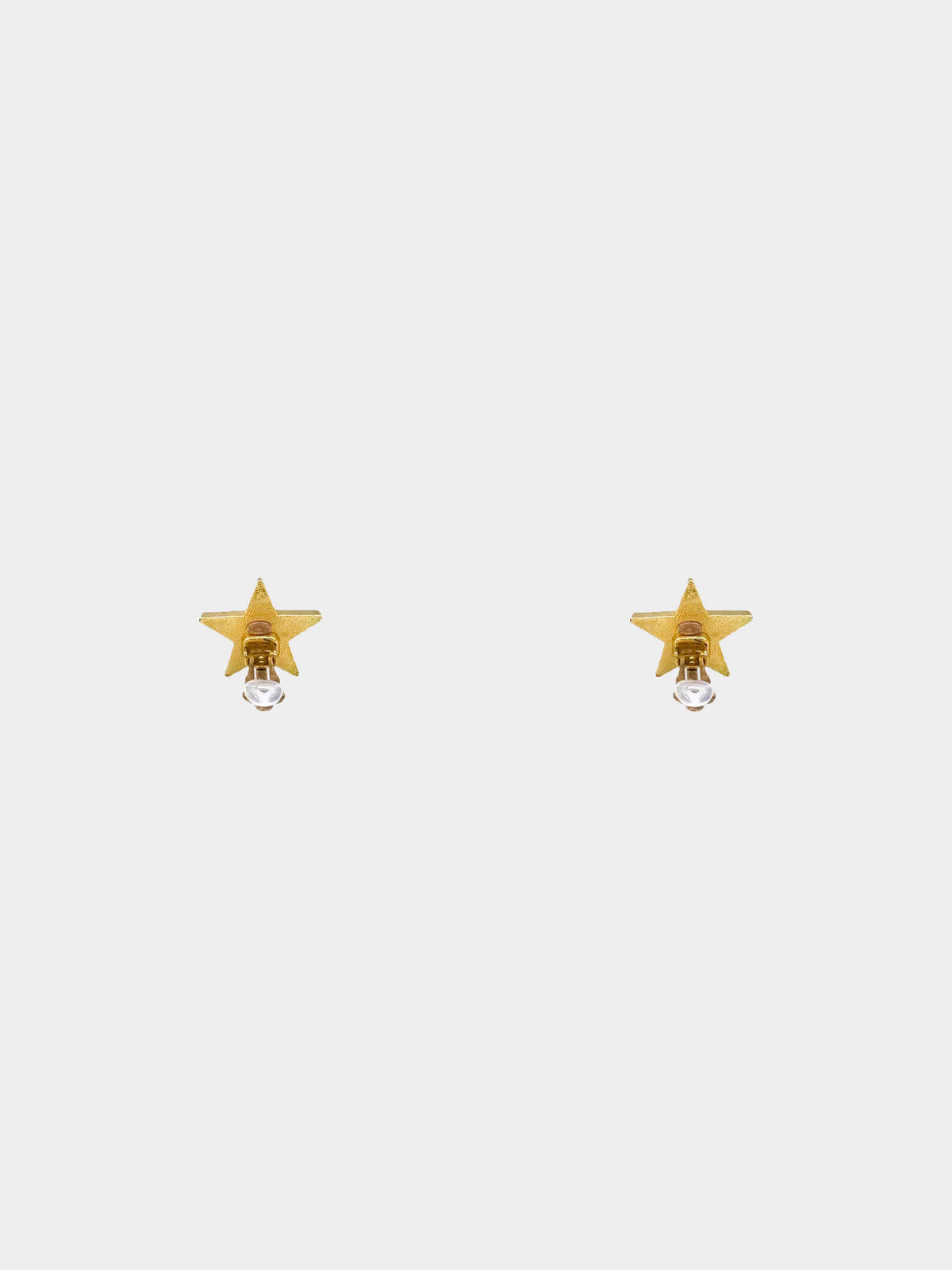 Chanel 2001 Star Earrings Yellow