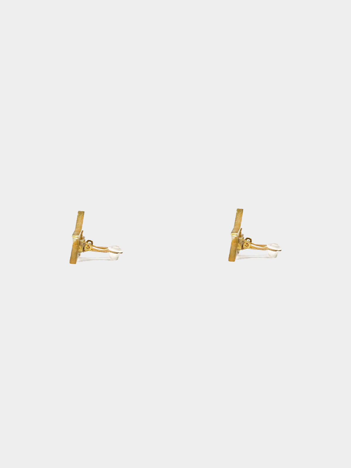 Chanel 2001 Star Earrings Yellow
