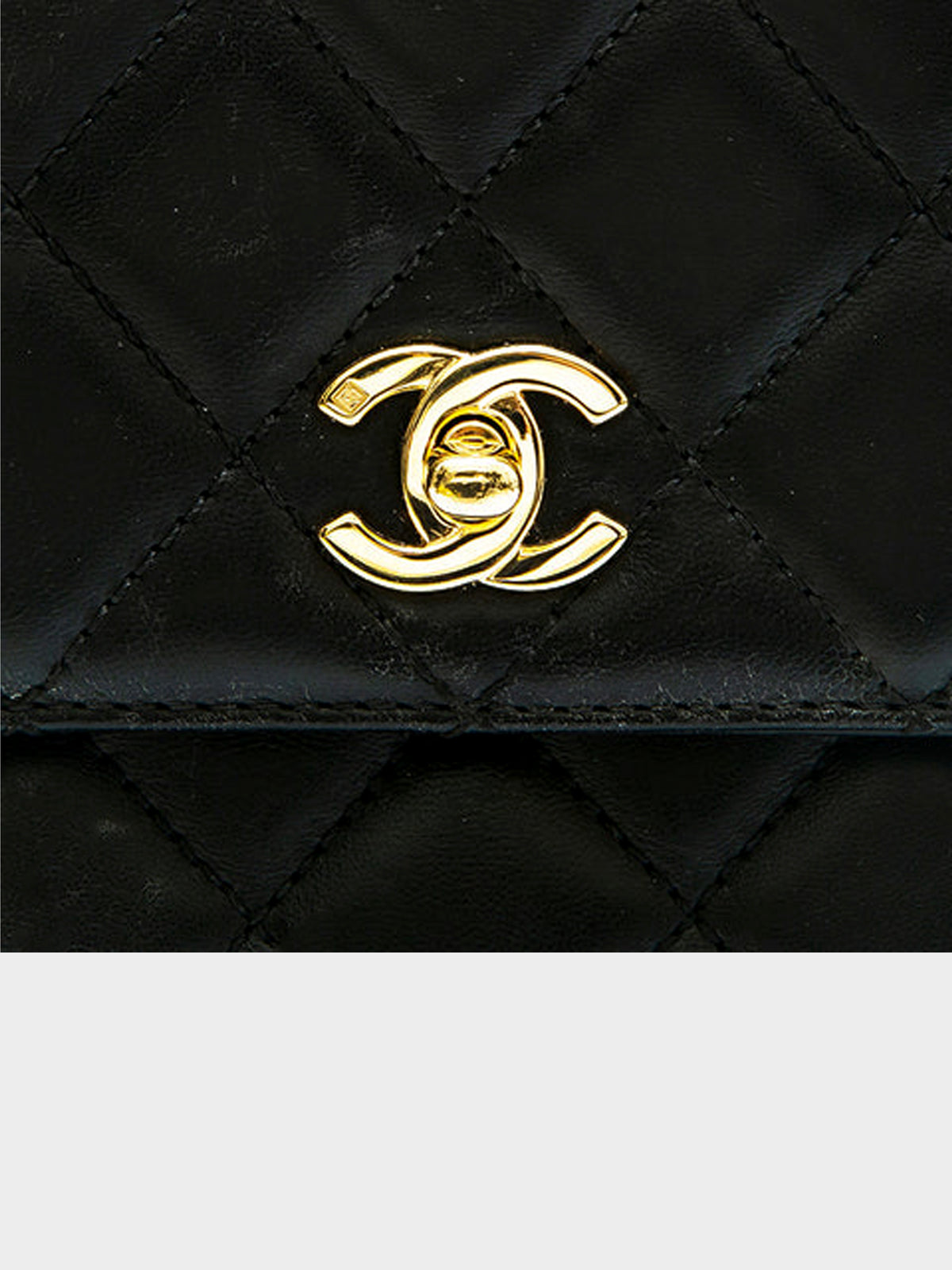 Chanel 1997 Quilted Trapeze Handbag Black