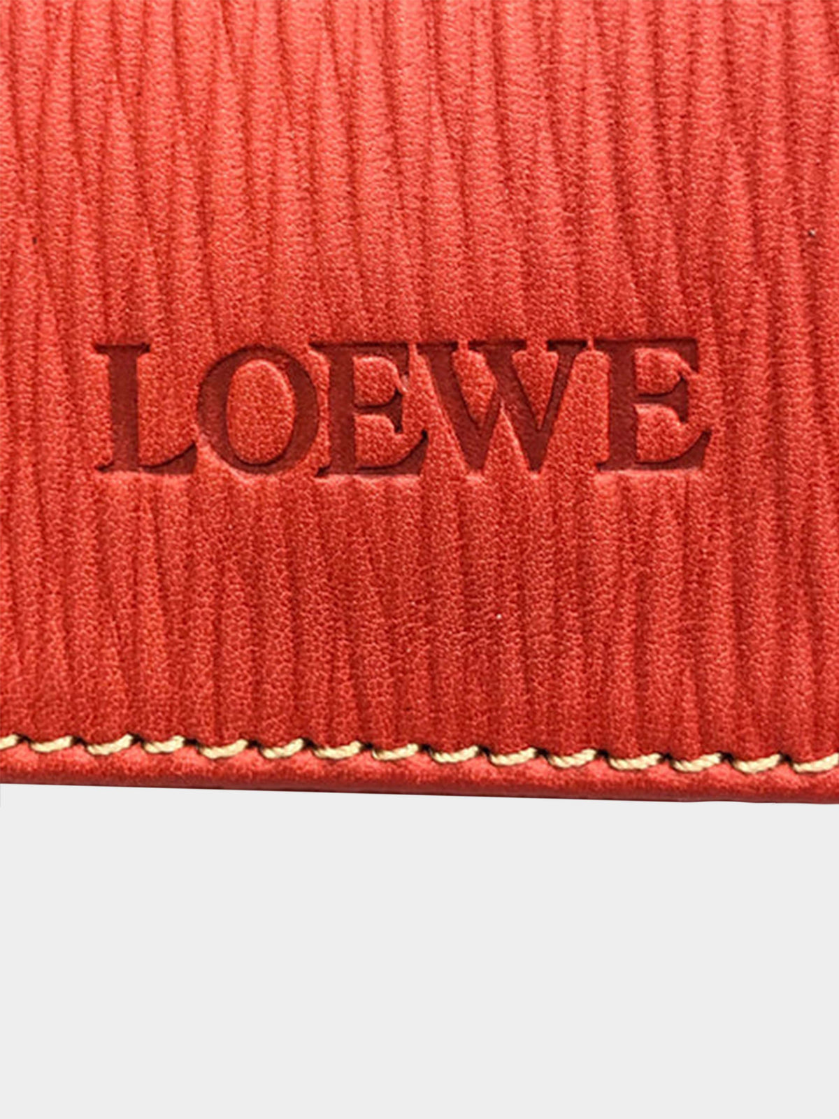 Loewe 2000s Velazquez Handbag Leather Red