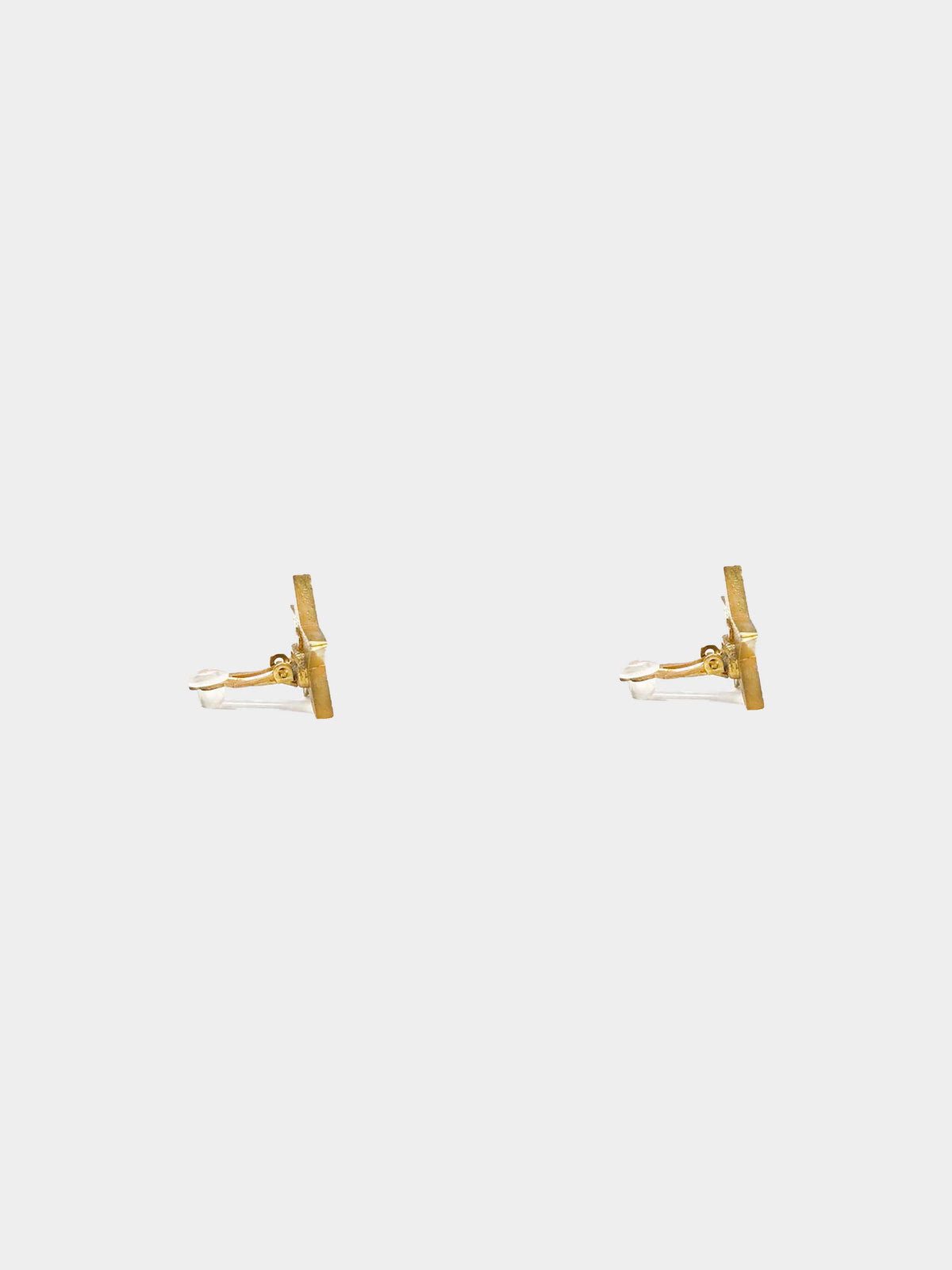 Chanel 2001 Star Earrings Yellow