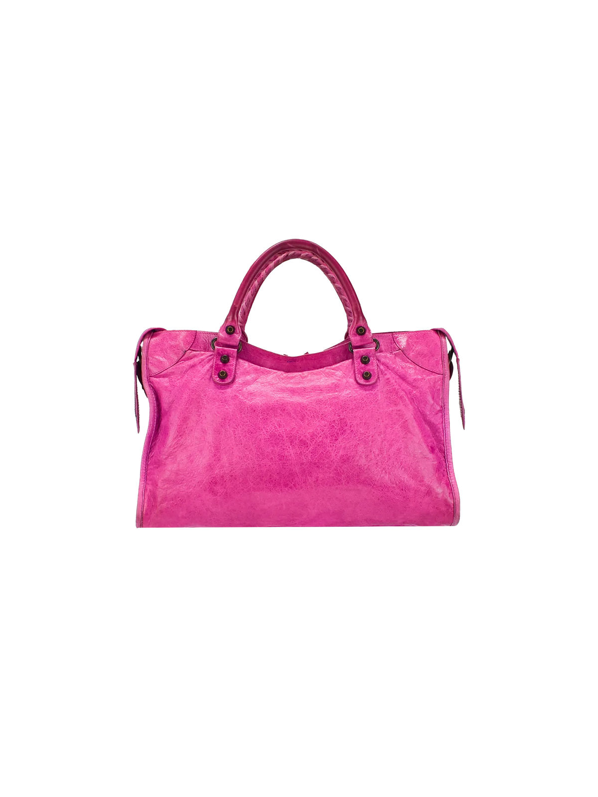Balenciaga 2010's Fuschia Medium City Bag